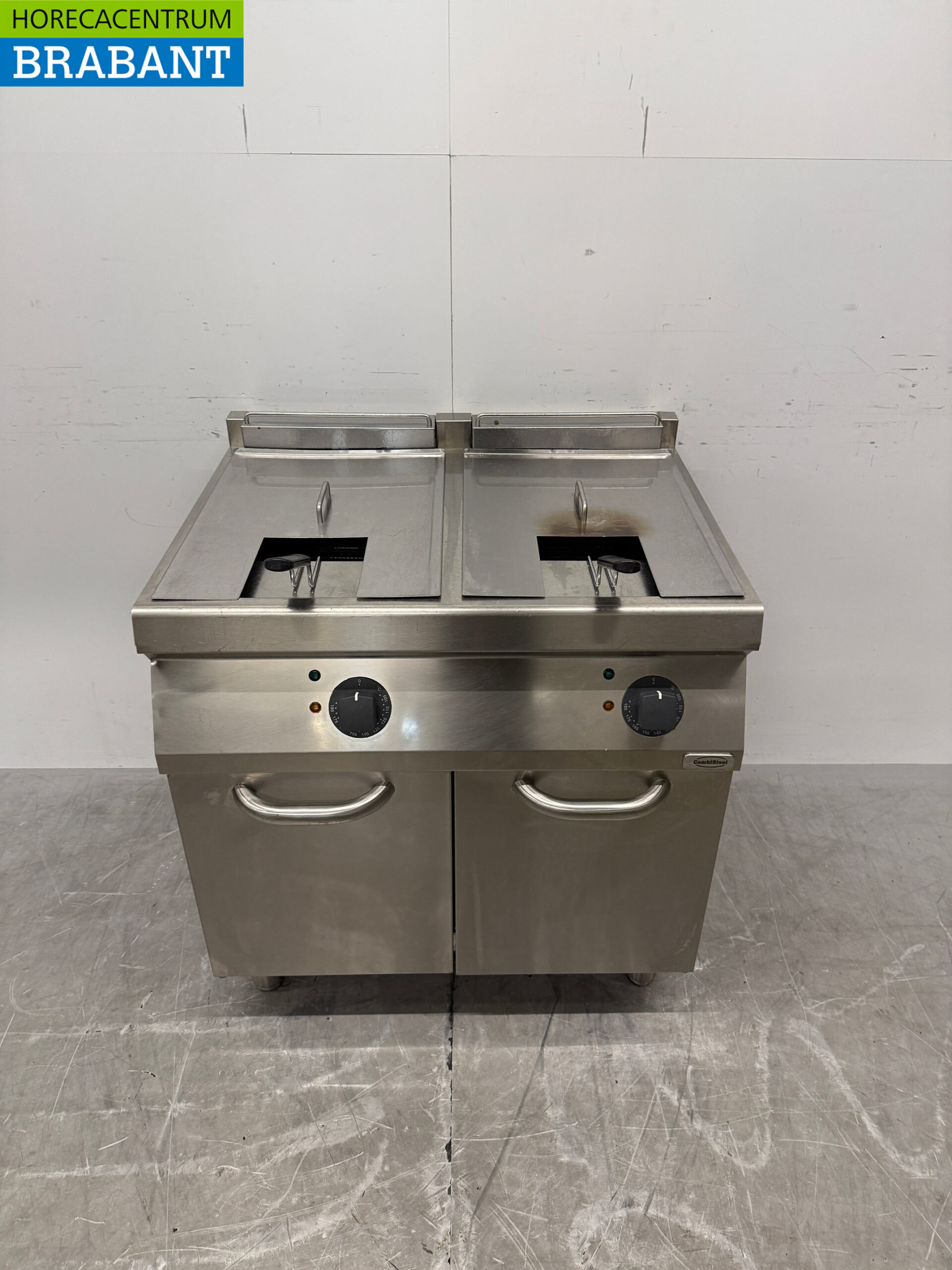 RVS Zanussi Dubbele Friteuse 2 x 16 liter 400V Horeca