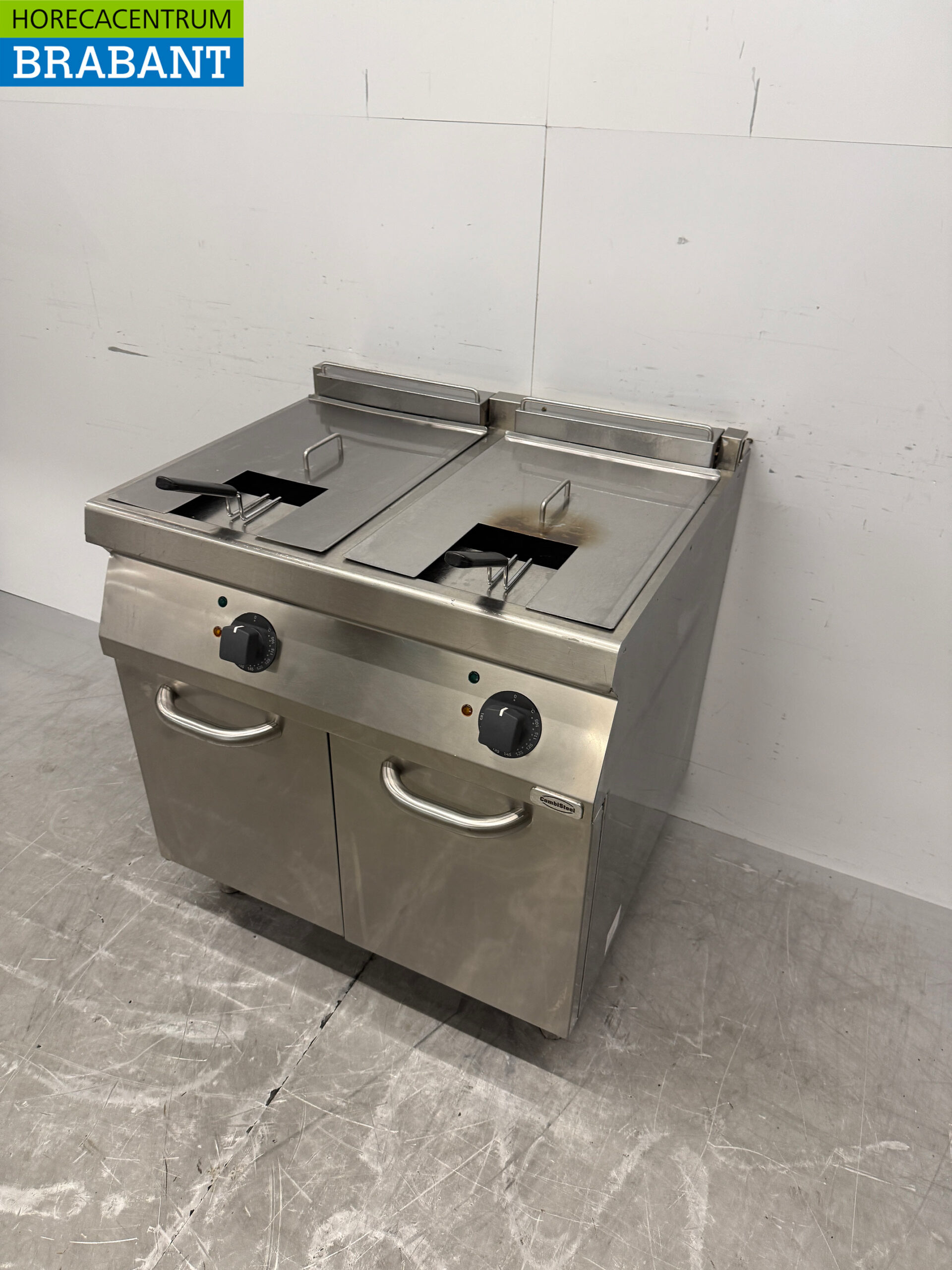 RVS Zanussi Dubbele Friteuse 2 x 16 liter 400V Horeca - Afbeelding 2