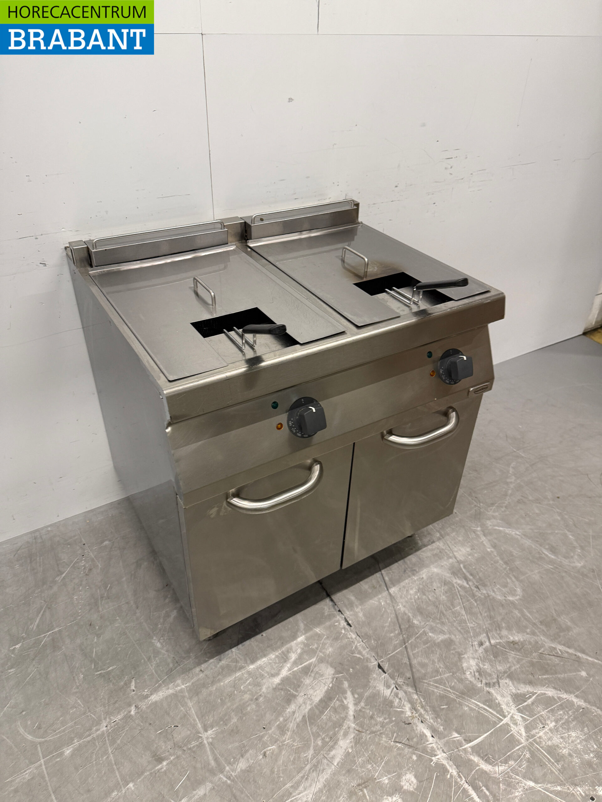 RVS Zanussi Dubbele Friteuse 2 x 16 liter 400V Horeca - Afbeelding 3
