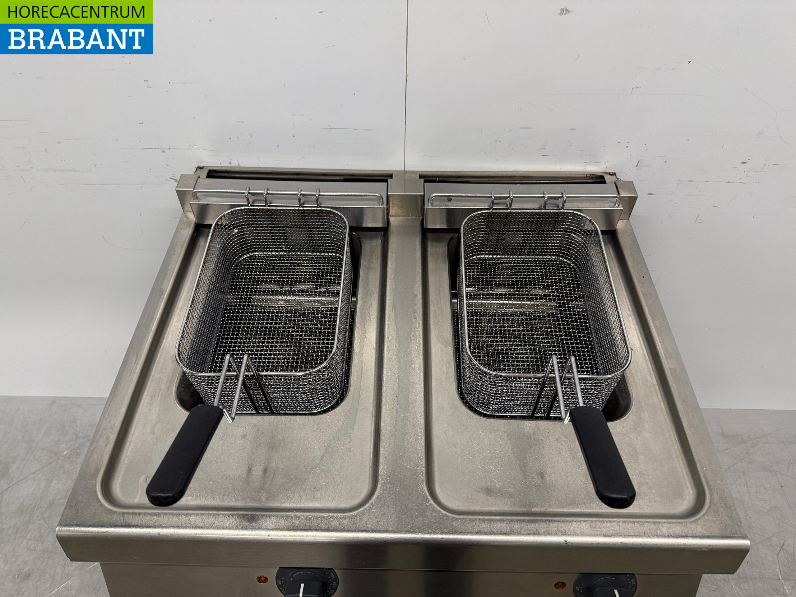 RVS Zanussi Dubbele Friteuse 2 x 16 liter 400V Horeca - Afbeelding 4