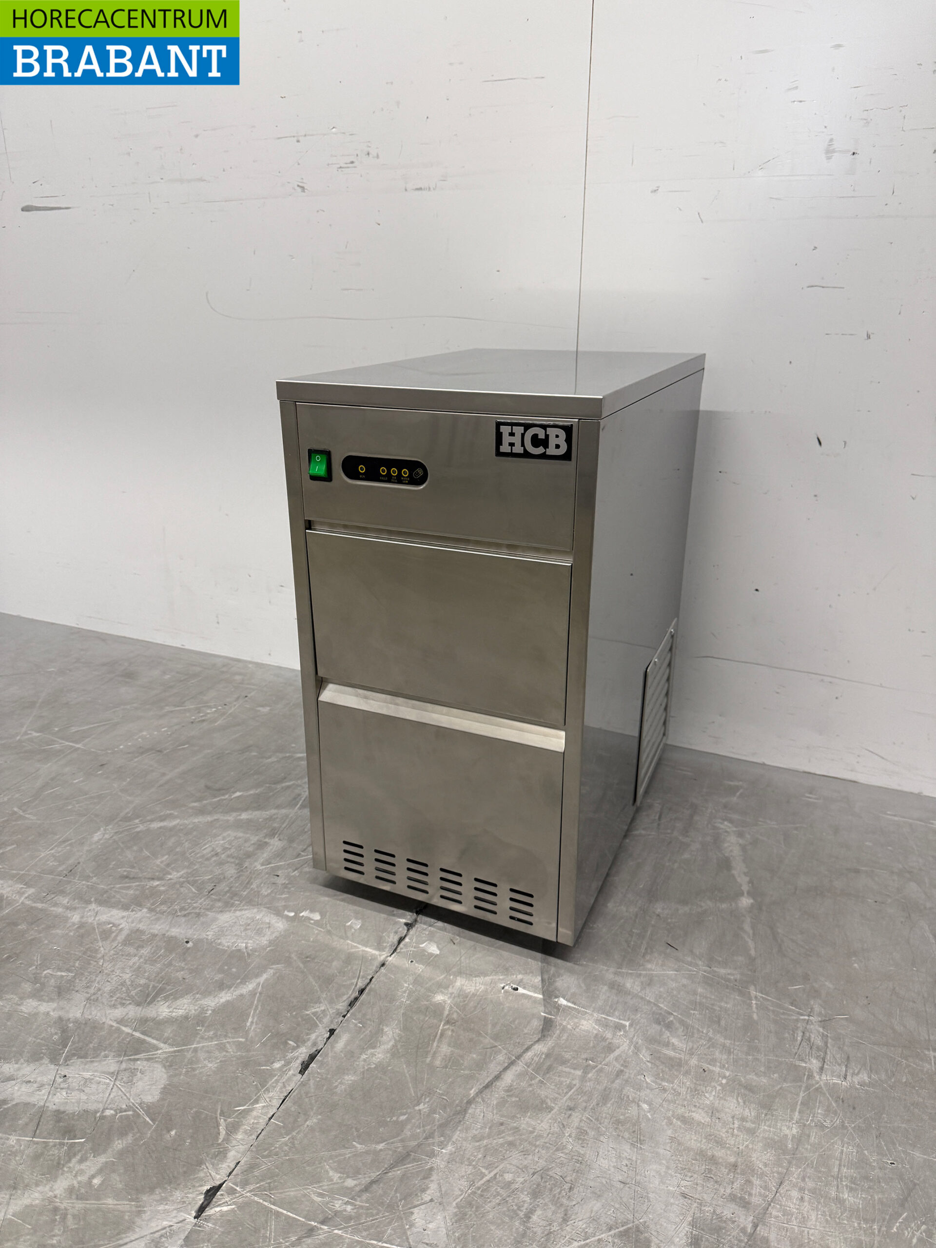 RVS ijsblokjesmachine ijsklontjesmachine 28 kg p/d 230V Horeca - Afbeelding 2