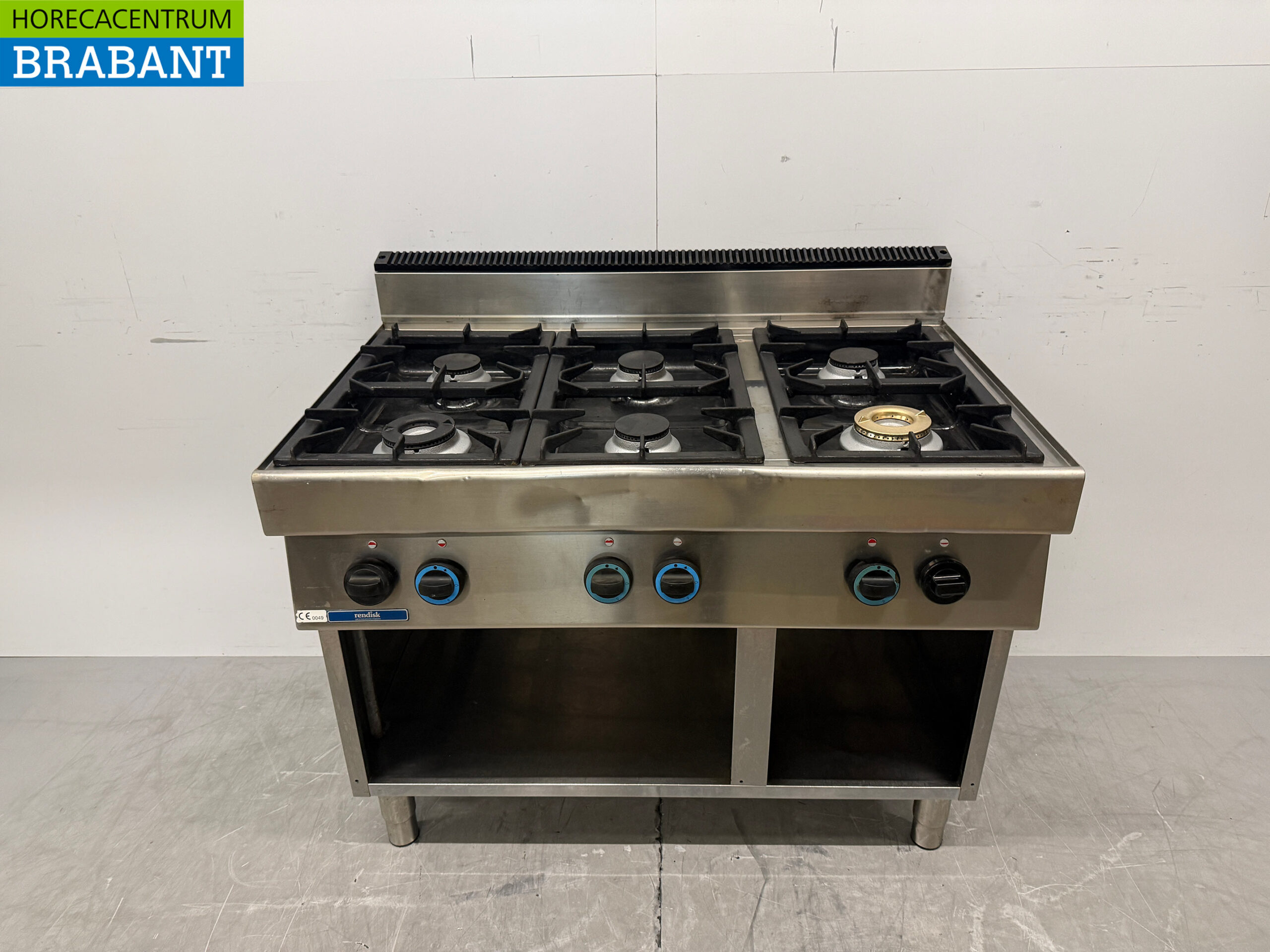 RVS Modular / Rendisk 6 Pits Fornuis 110 cm GAS Horeca