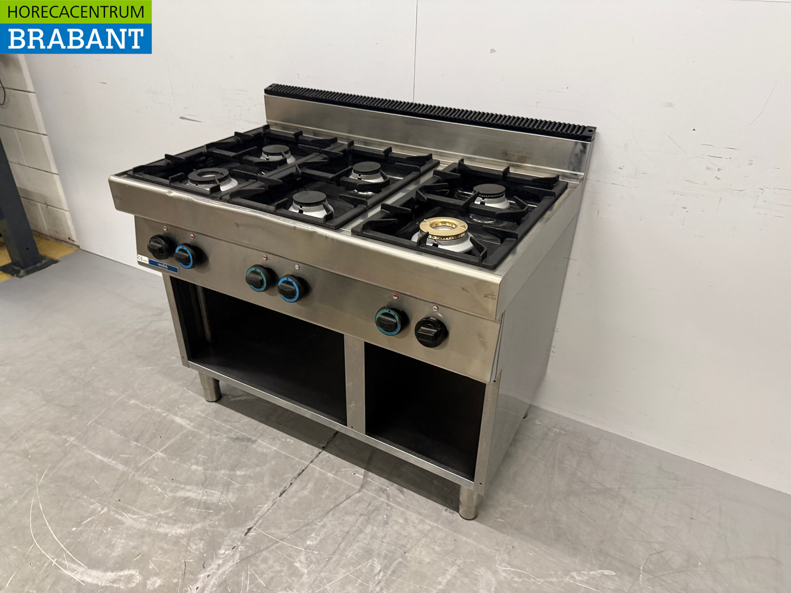 RVS Modular / Rendisk 6 Pits Fornuis 110 cm GAS Horeca - Afbeelding 2