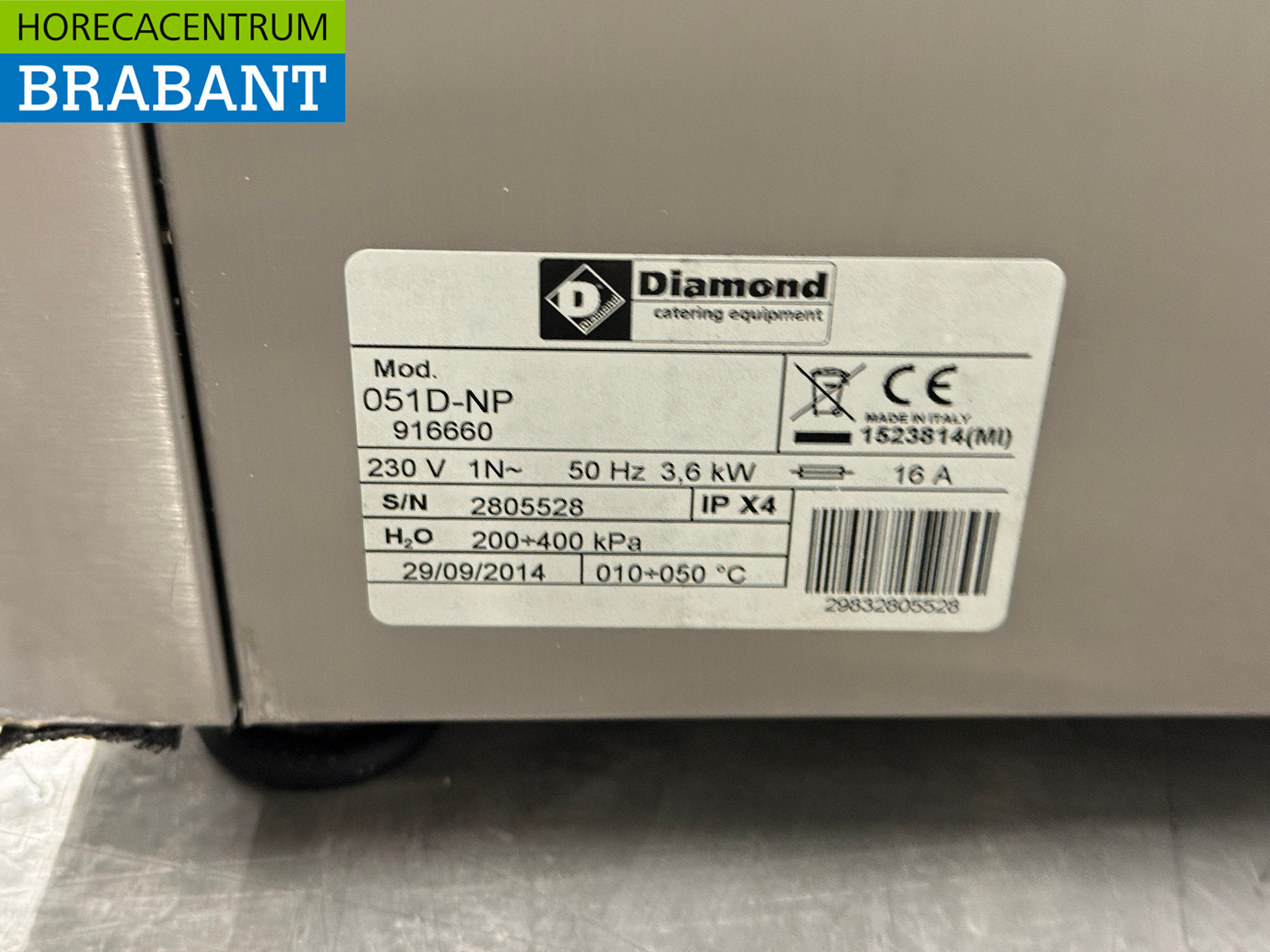 RVS Diamond Vaatwasser 230V Horeca - Afbeelding 6