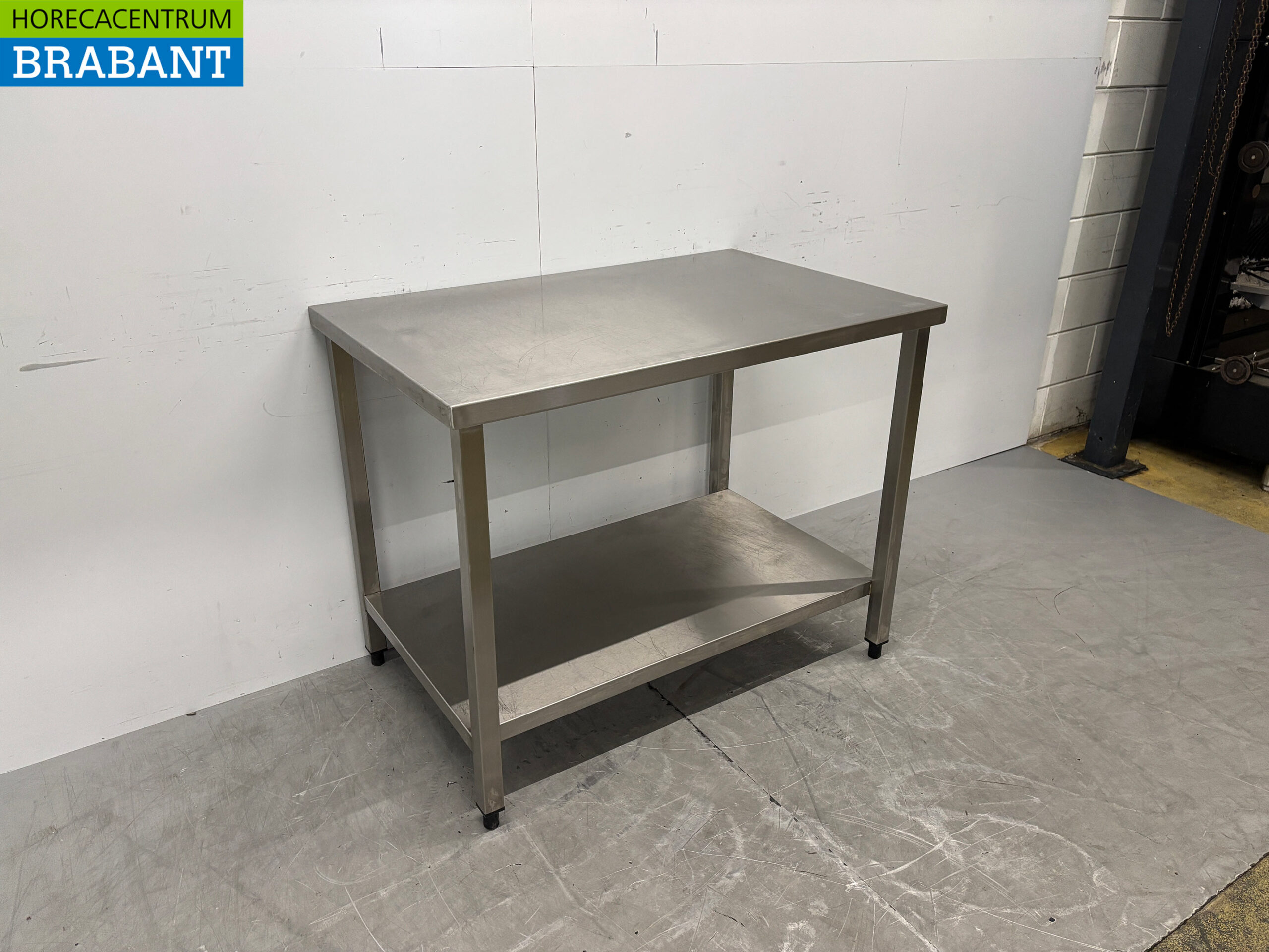 RVS Werktafel met onderschap 110 x 70 x 85 cm Horeca - Afbeelding 3
