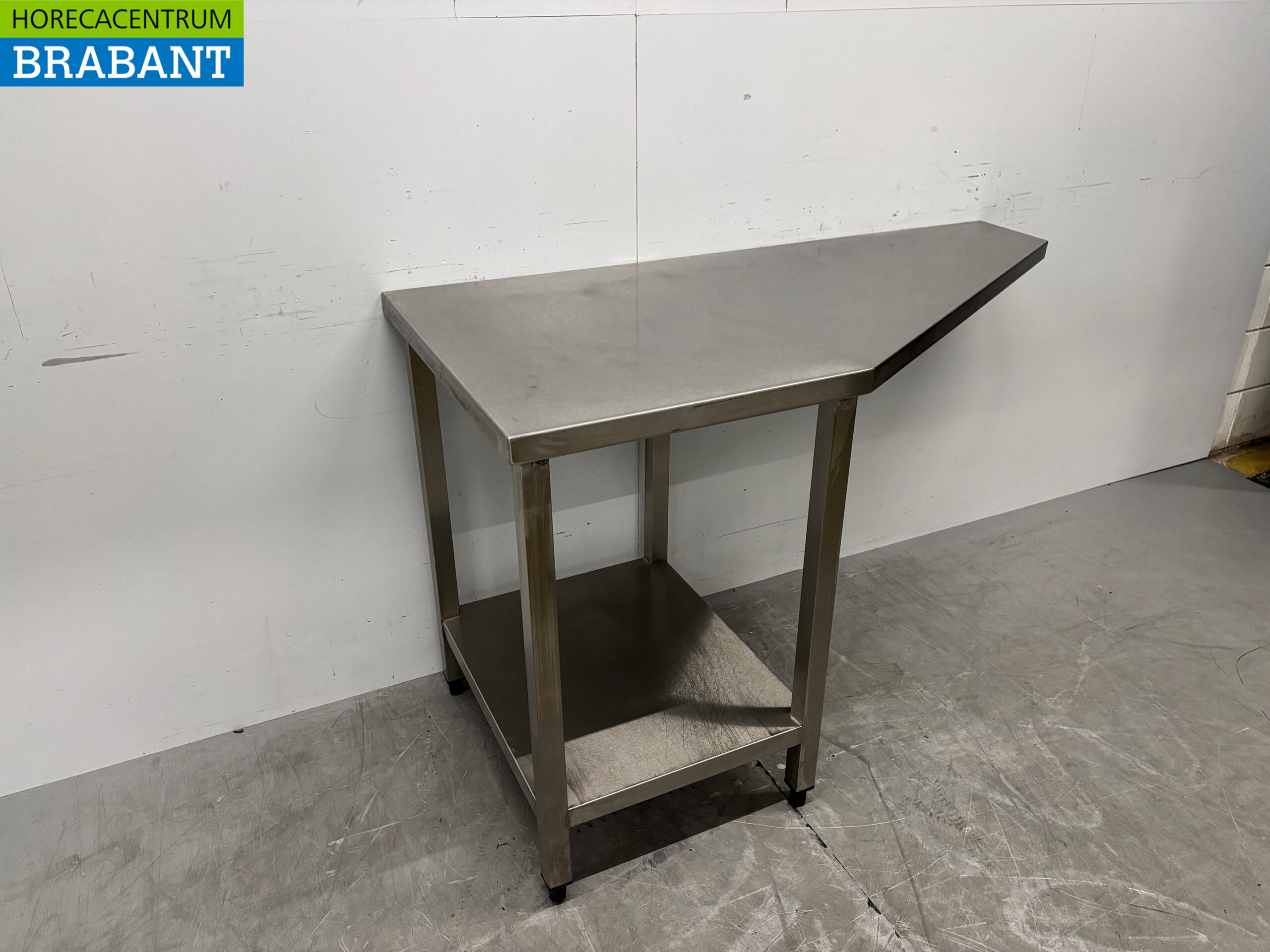 RVS Werktafel met opnderschap 139 x 70 x 86,5 cm Horeca - Afbeelding 3