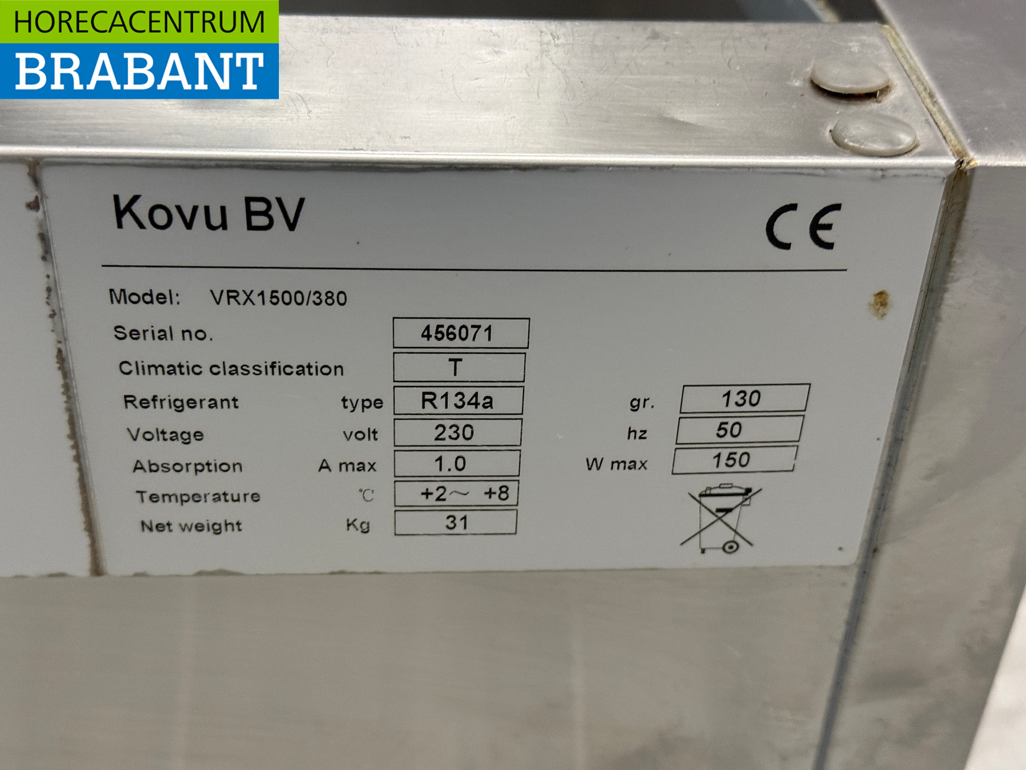 RVS Kovu Opzetvitrine Opzet koelvitrine saladiere 5 x 1/3 en 1 x 1/2 GN 150 cm Horeca - Afbeelding 4