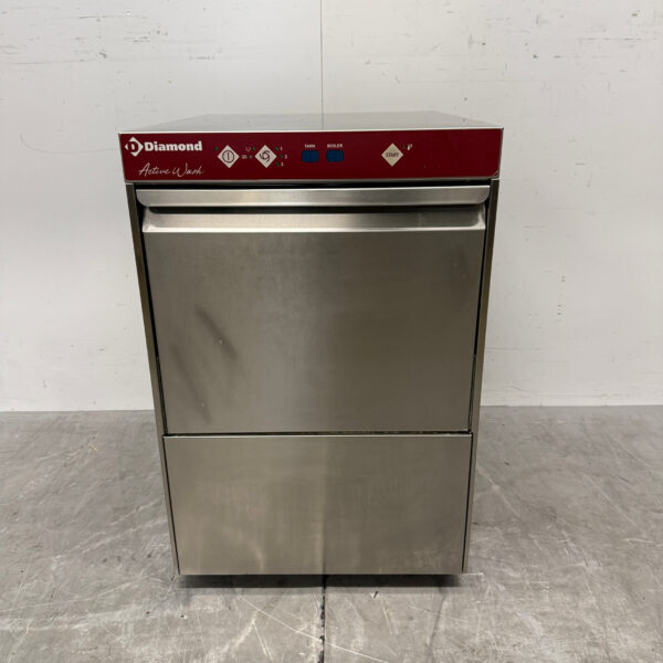 RVS Diamond Glazenspoelmachine met afvoerpomp 230V Horeca