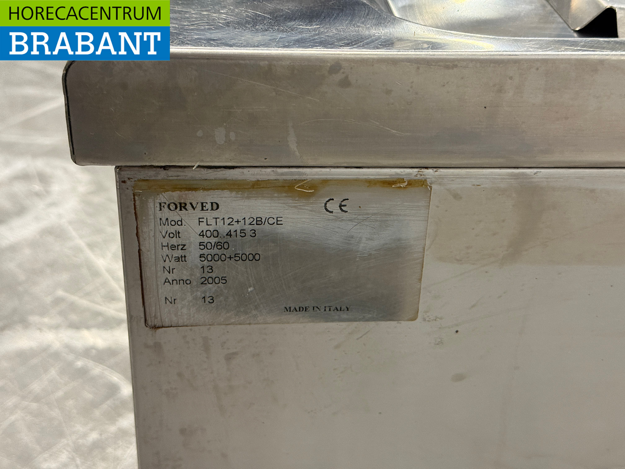 RVS Forved Dubbele Friteuse 2 x 12 liter 2 x 400V Horeca - Afbeelding 5