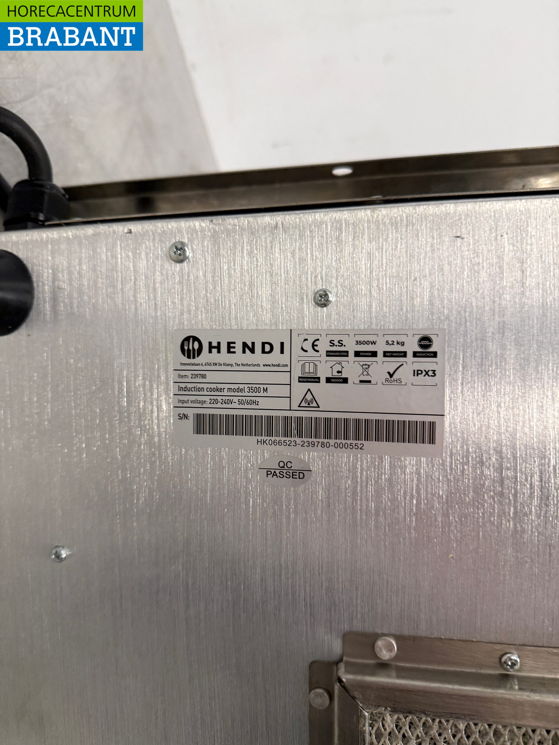 RVS Hendi Inductie fornuis kookplaat 3,5 kW 230V Horeca - Afbeelding 5