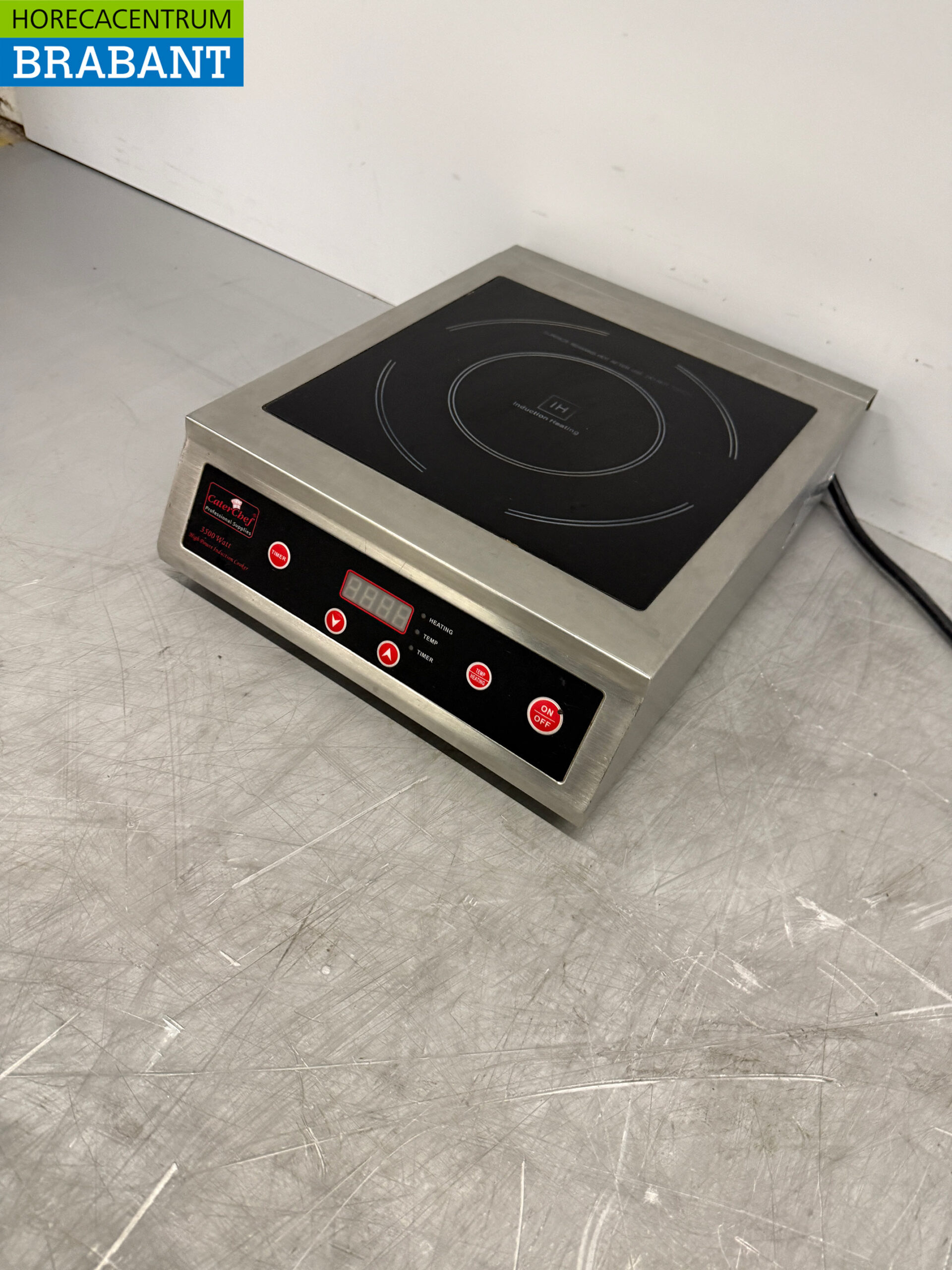 RVS Caterchef Inductie fornuis kookplaat 3,5 kW 230V Horeca - Afbeelding 2