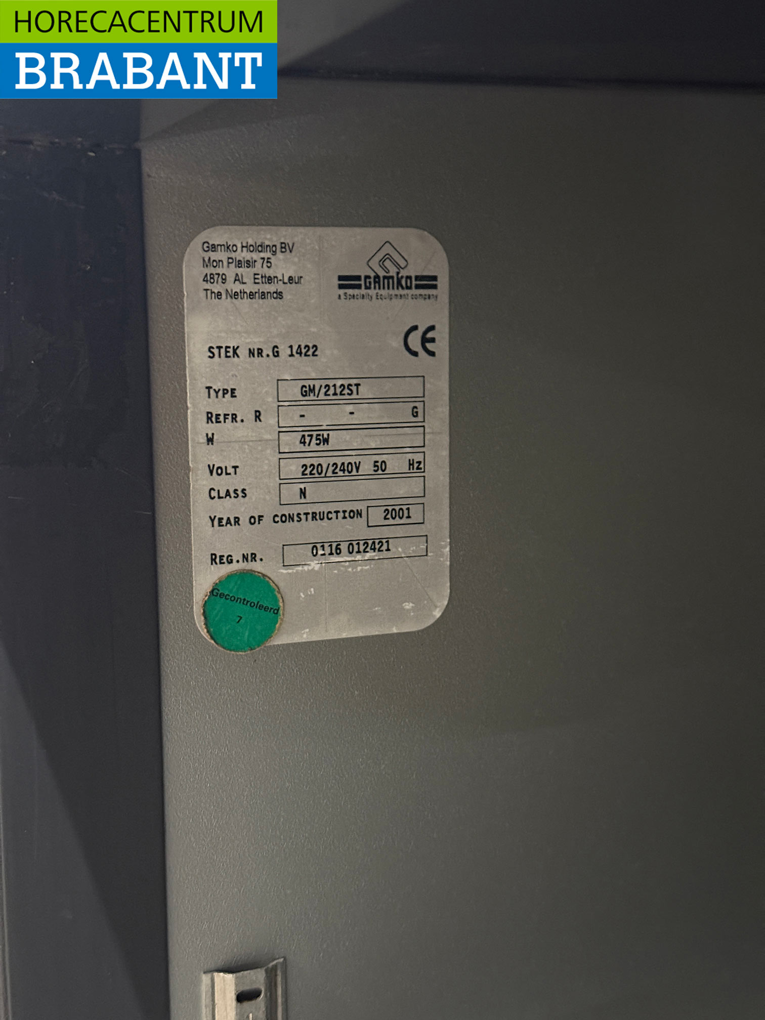 Gamko Barkoeling met flessennest 2 deuren 167 cm 230V Horeca - Afbeelding 5