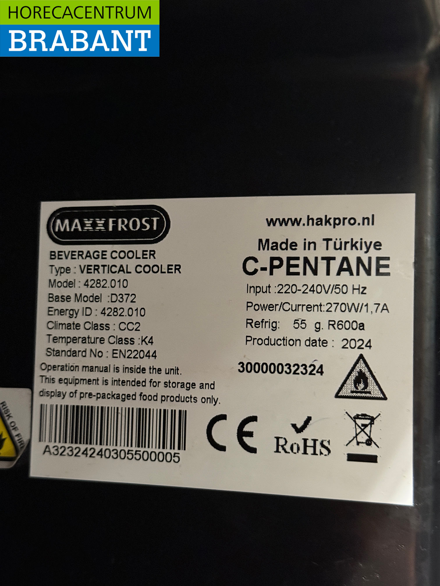 Maxxfrost Glasdeurkoeling 382 liter 230V Horeca - Afbeelding 5