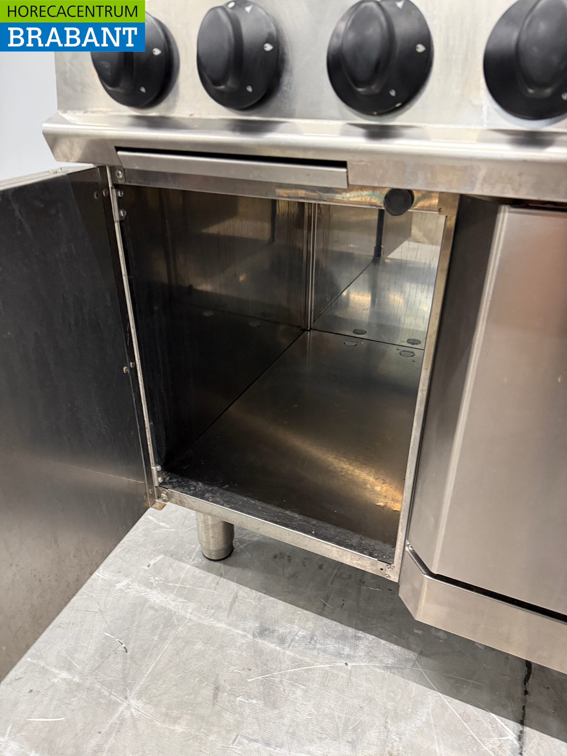 RVS Tecnoinox 6 Pits Gasfornuis met oven 4 x 2/1 GN 105 cm GAS Horeca - Afbeelding 6