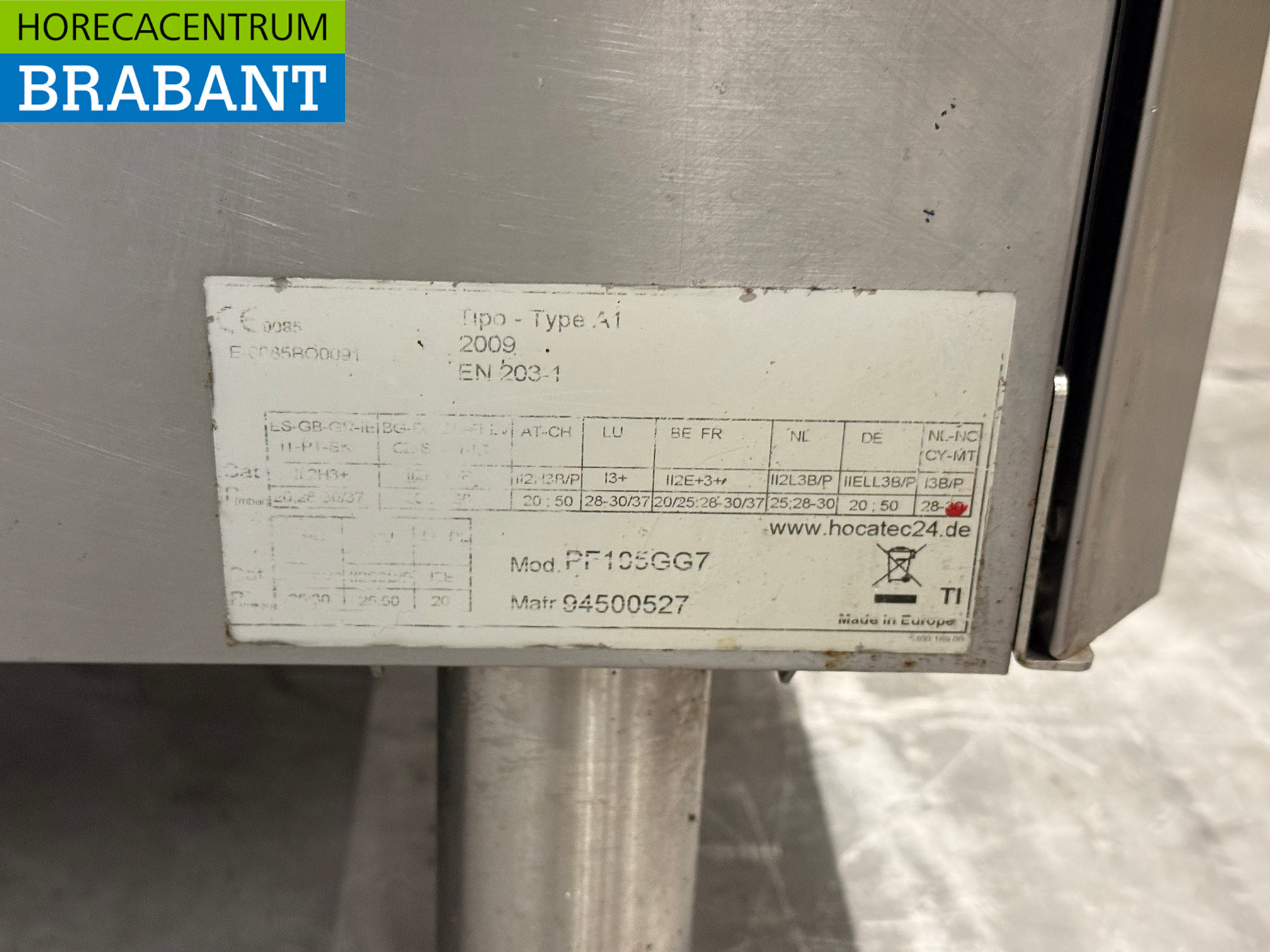 RVS Tecnoinox 6 Pits Gasfornuis met oven 4 x 2/1 GN 105 cm GAS Horeca - Afbeelding 7