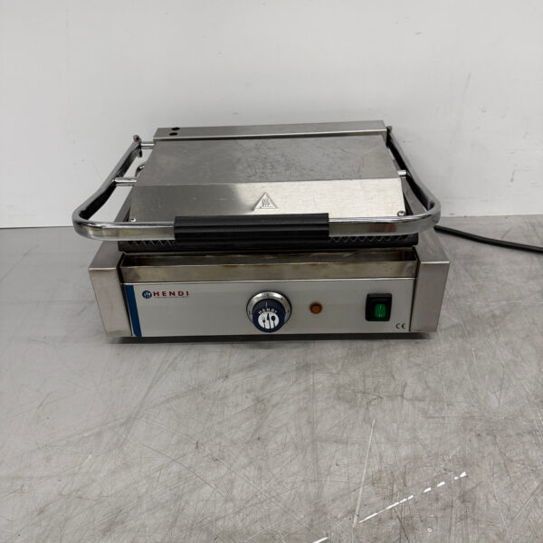 RVS Hendi Contactgrill Paninigrill Geribbeld 230V Horeca