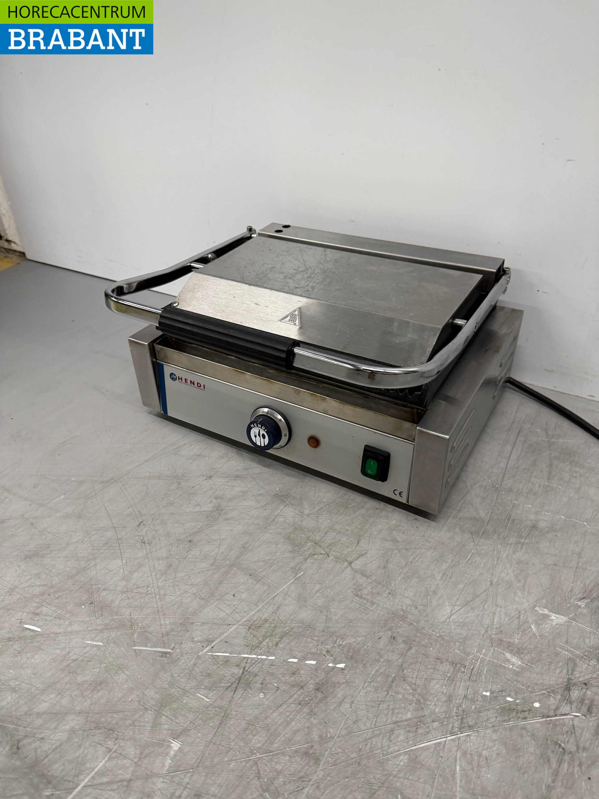RVS Hendi Contactgrill Paninigrill Geribbeld 230V Horeca - Afbeelding 2