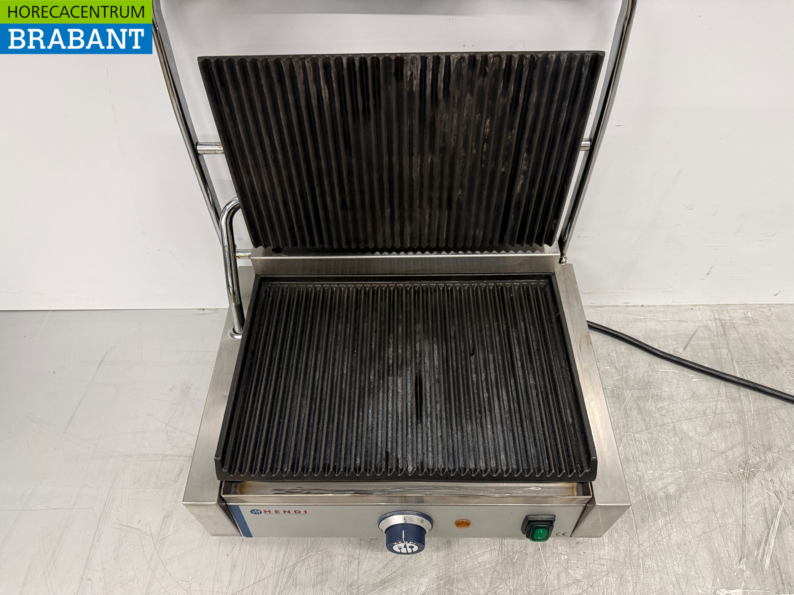 RVS Hendi Contactgrill Paninigrill Geribbeld 230V Horeca - Afbeelding 4
