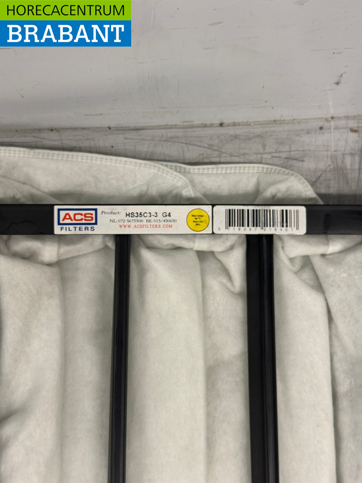 ACS HS35C3-3 Zakkenfilter Filter 288 x 592 x 360 mm Horeca - Afbeelding 4