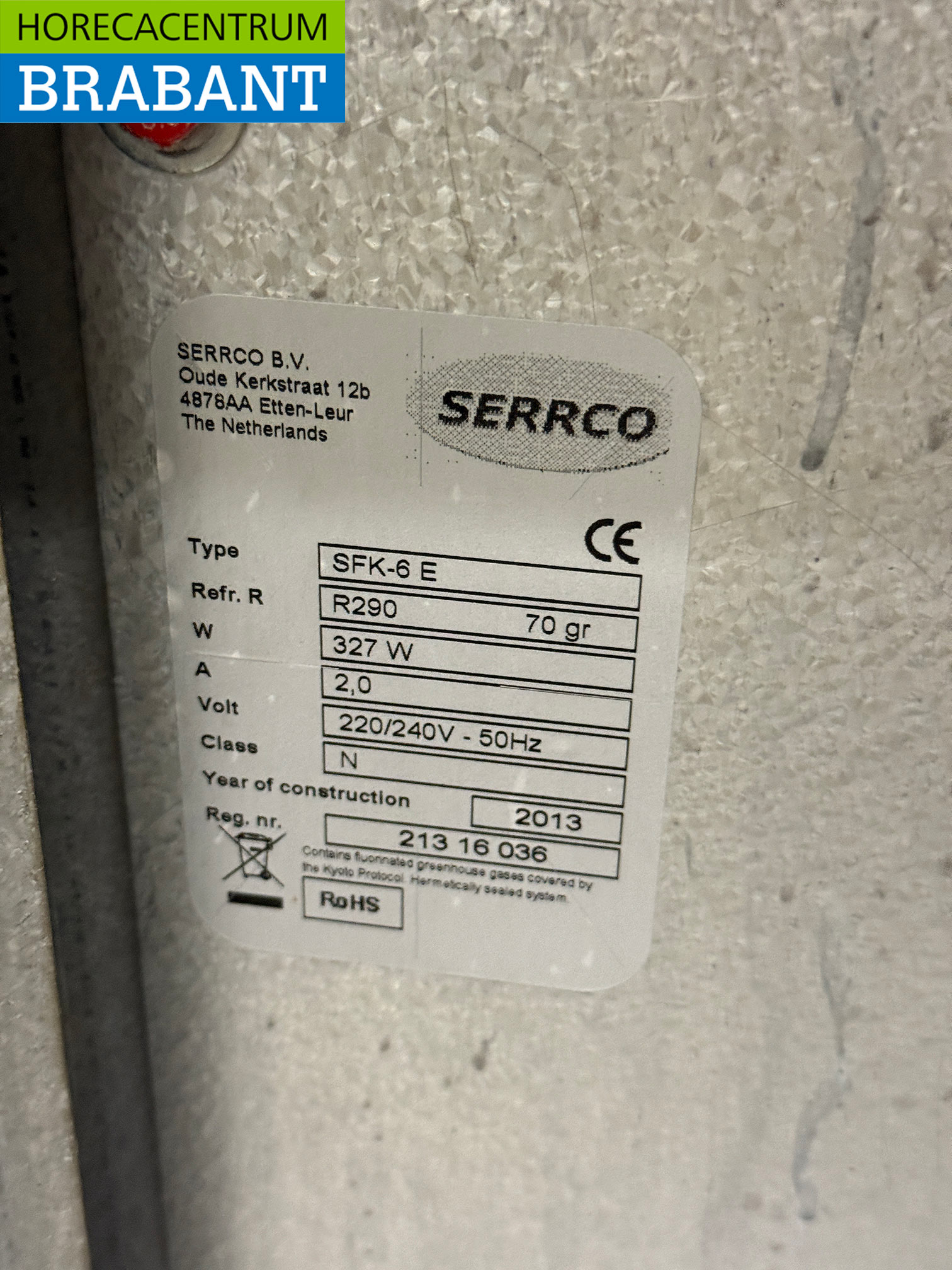 Serrco Fustenkoeler 6 x 20 liter 111 cm 230V Horeca - Afbeelding 5