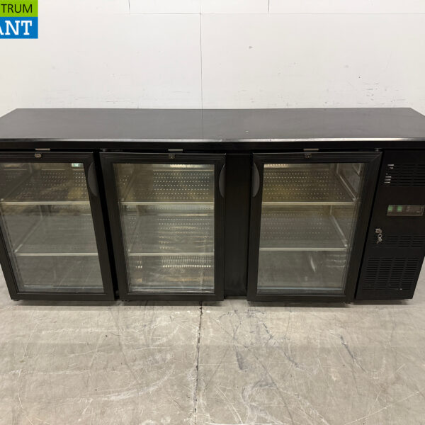 Maxxfrost Barkoeling 3 Glazen Klapdeuren 200 cm 230V Horeca