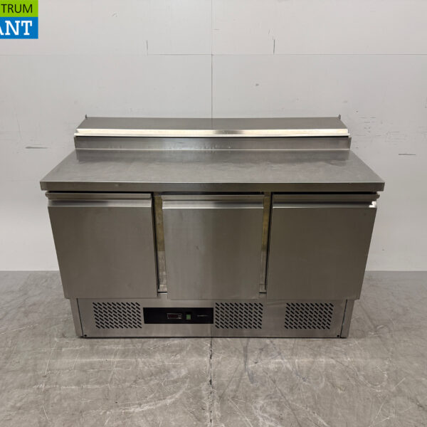 RVS Combisteel Saladette Koelwerkbank 3 Deuren 137 cm 230V Horeca
