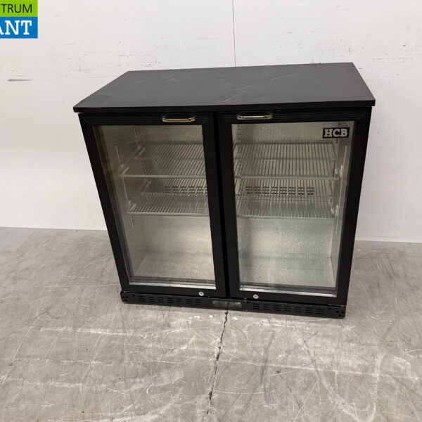 Backbar Barkoeling Glazen klapdeuren 218 liter 90 cm 230V Horeca