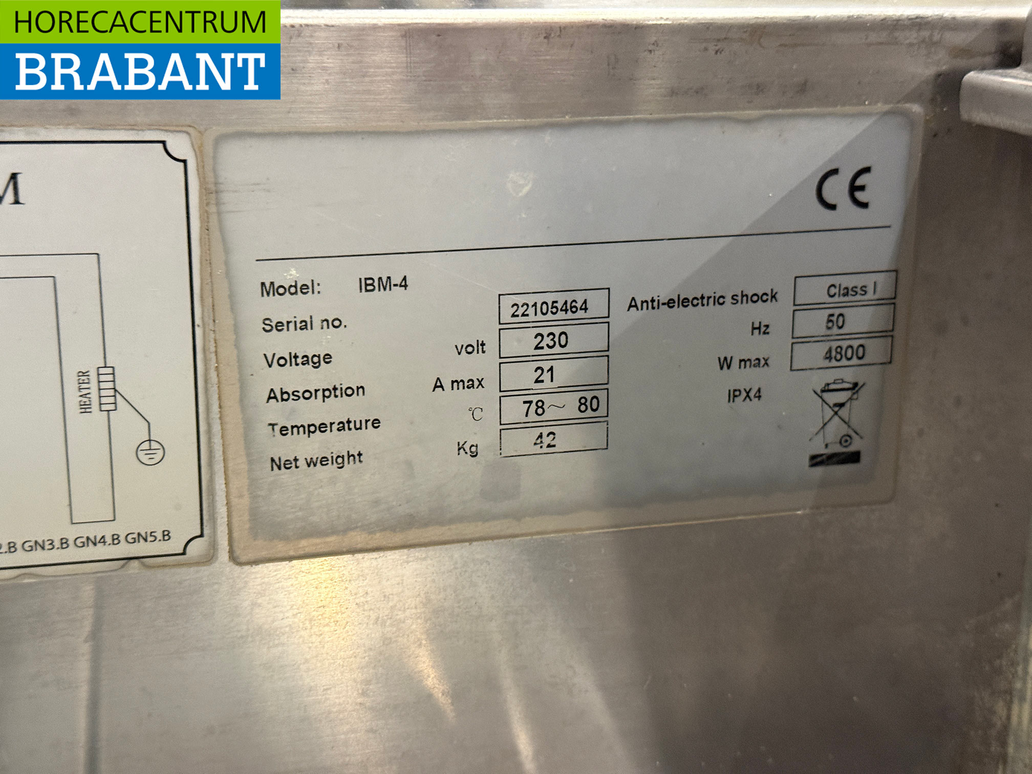 RVS Maxxfrost Drop in Bain Marie 4 x 1/1 GN 230V Horeca - Afbeelding 5