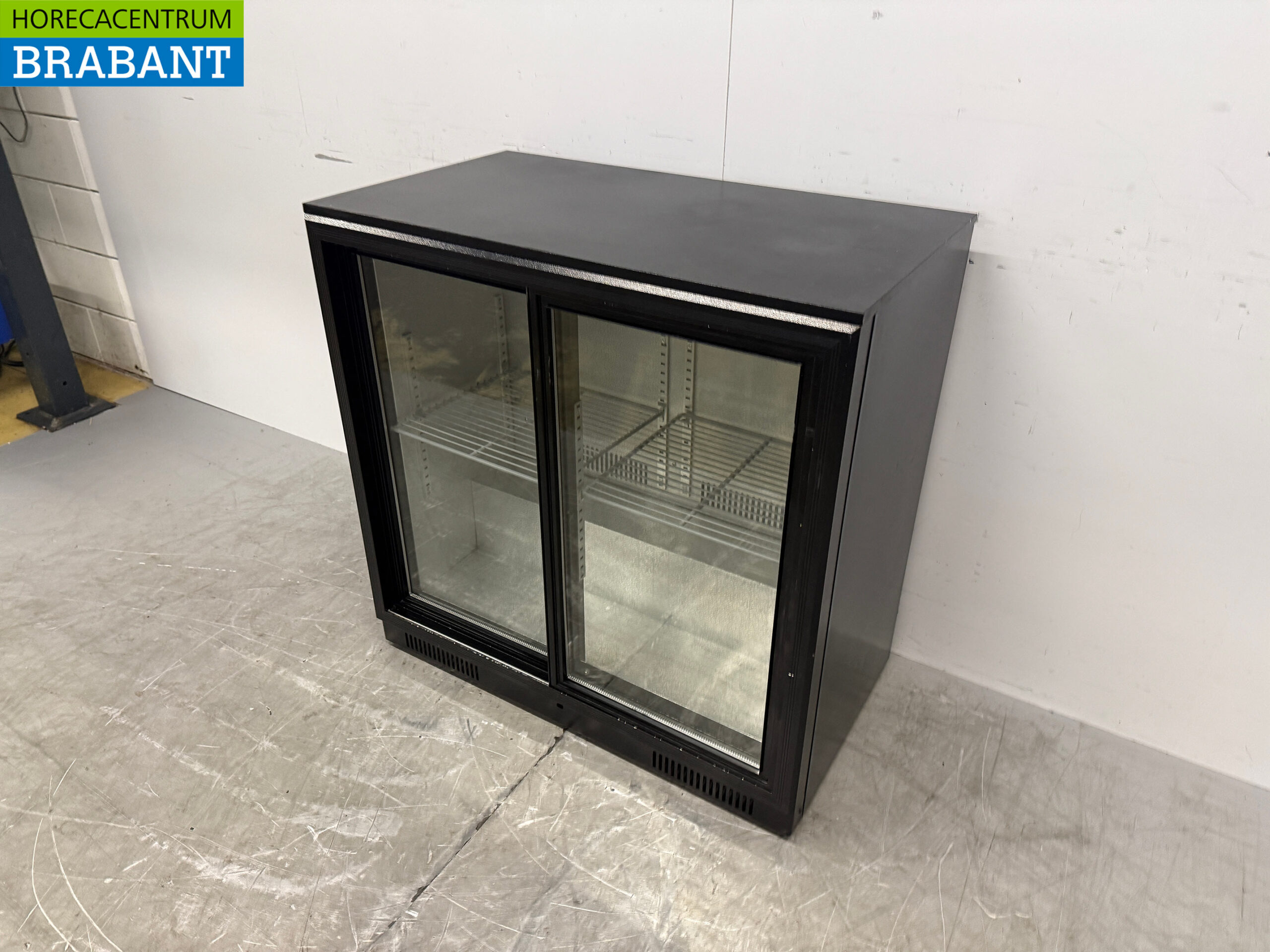 Barkoeling 2 Glazen Schuifdeuren 90,5 cm 230V Horeca - Afbeelding 2