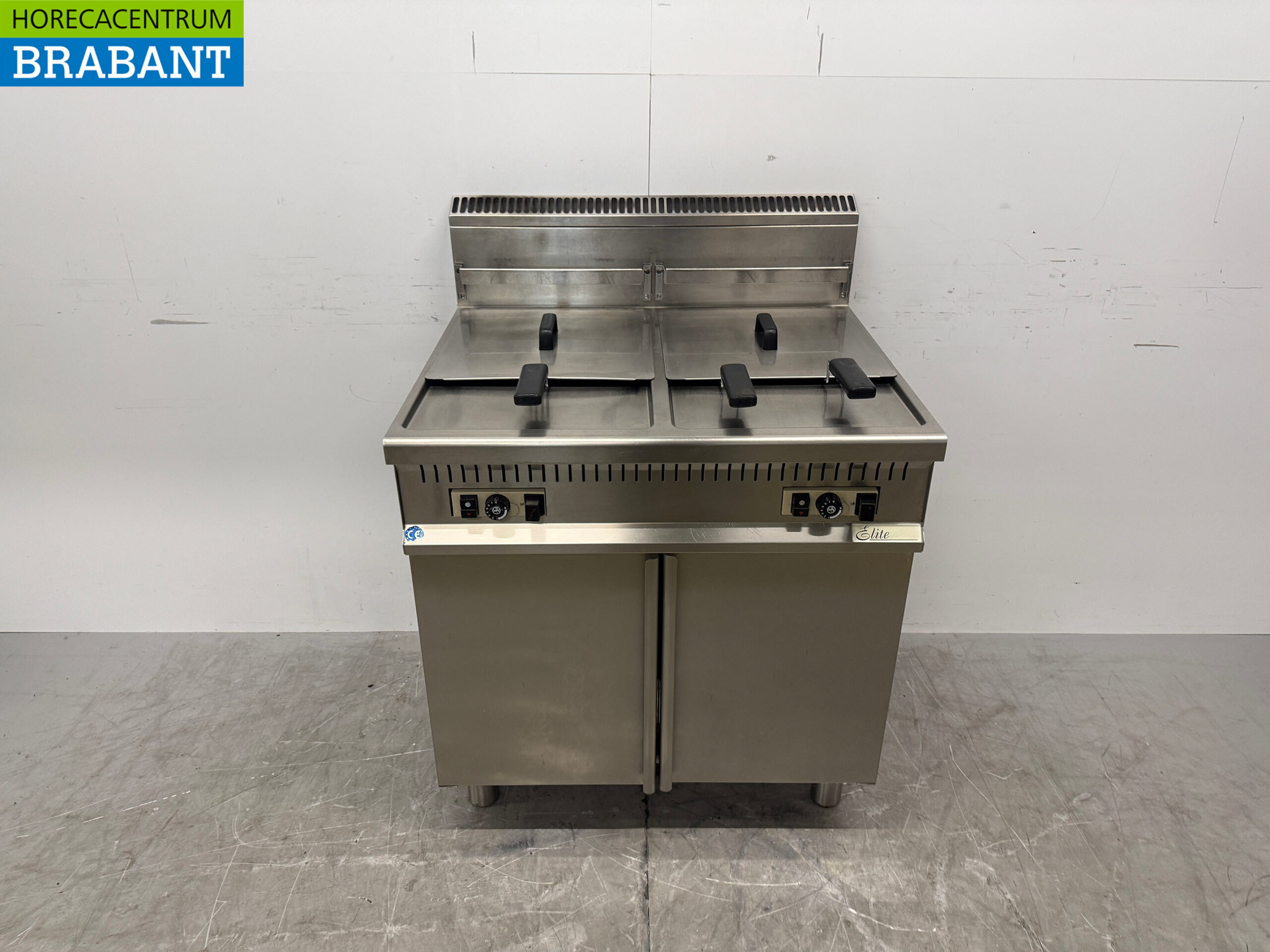 RVS Elite Dubbele Friteuse 2 x 15 liter GAS Horeca