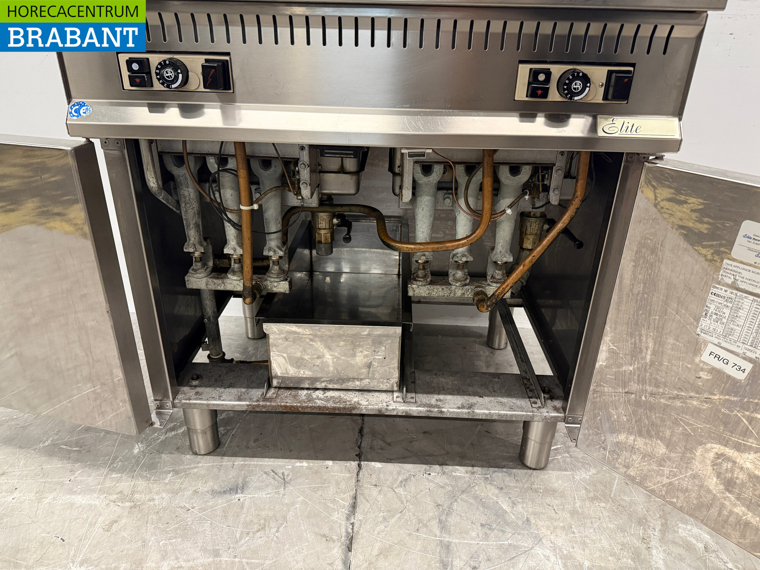 RVS Elite Dubbele Friteuse 2 x 15 liter GAS Horeca - Afbeelding 5