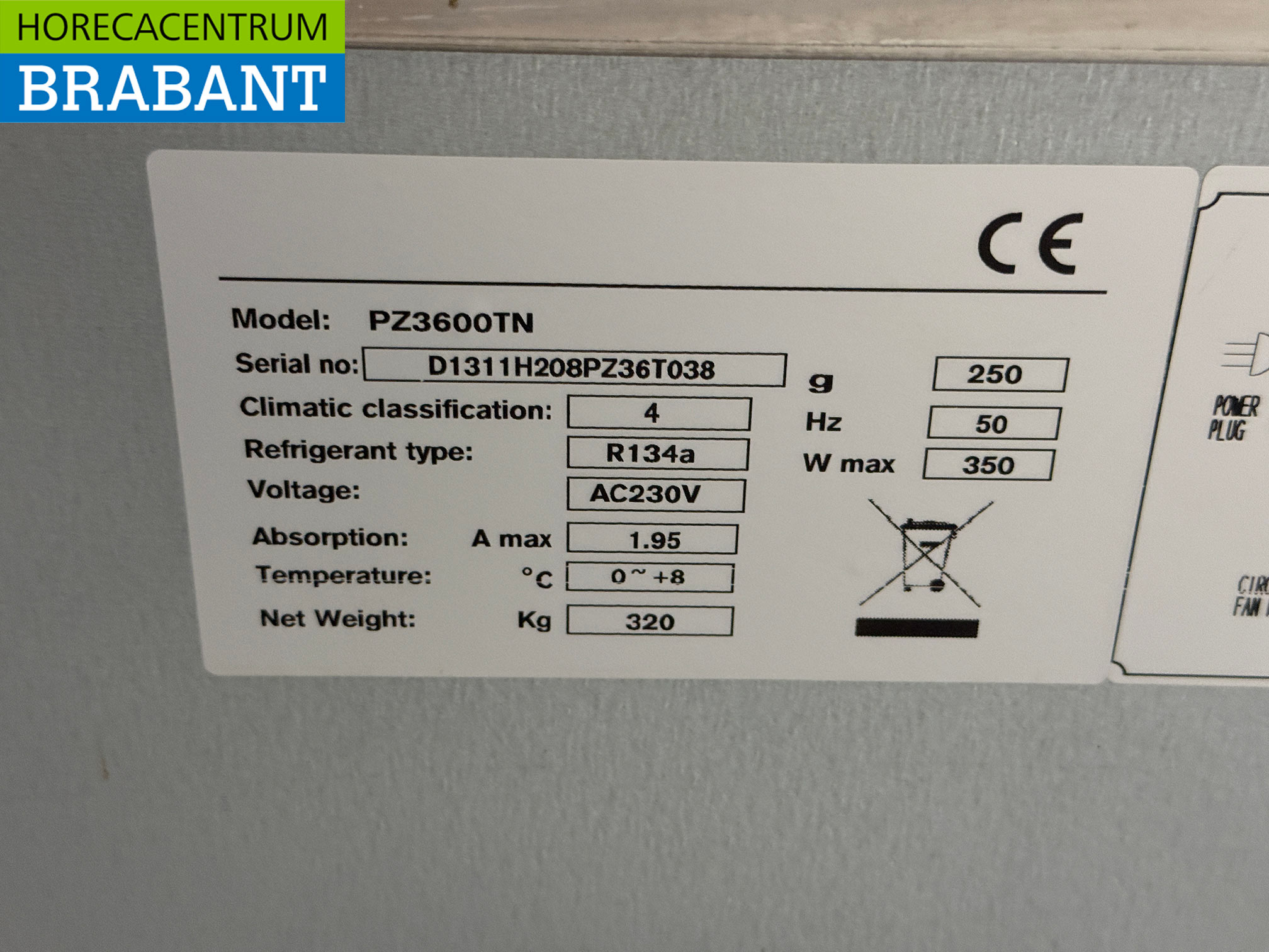 RVS Pelican Pizzawerkbank Koelwerkbank 3 Deuren 201,5 cm 230V Horeca - Afbeelding 7