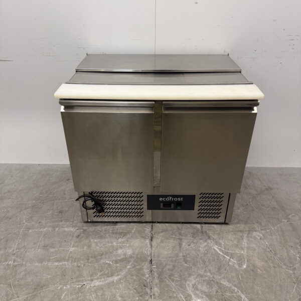 RVS Ecofrost Saladette Koelwerkbank 2 Deuren 90 cm 230V Horeca