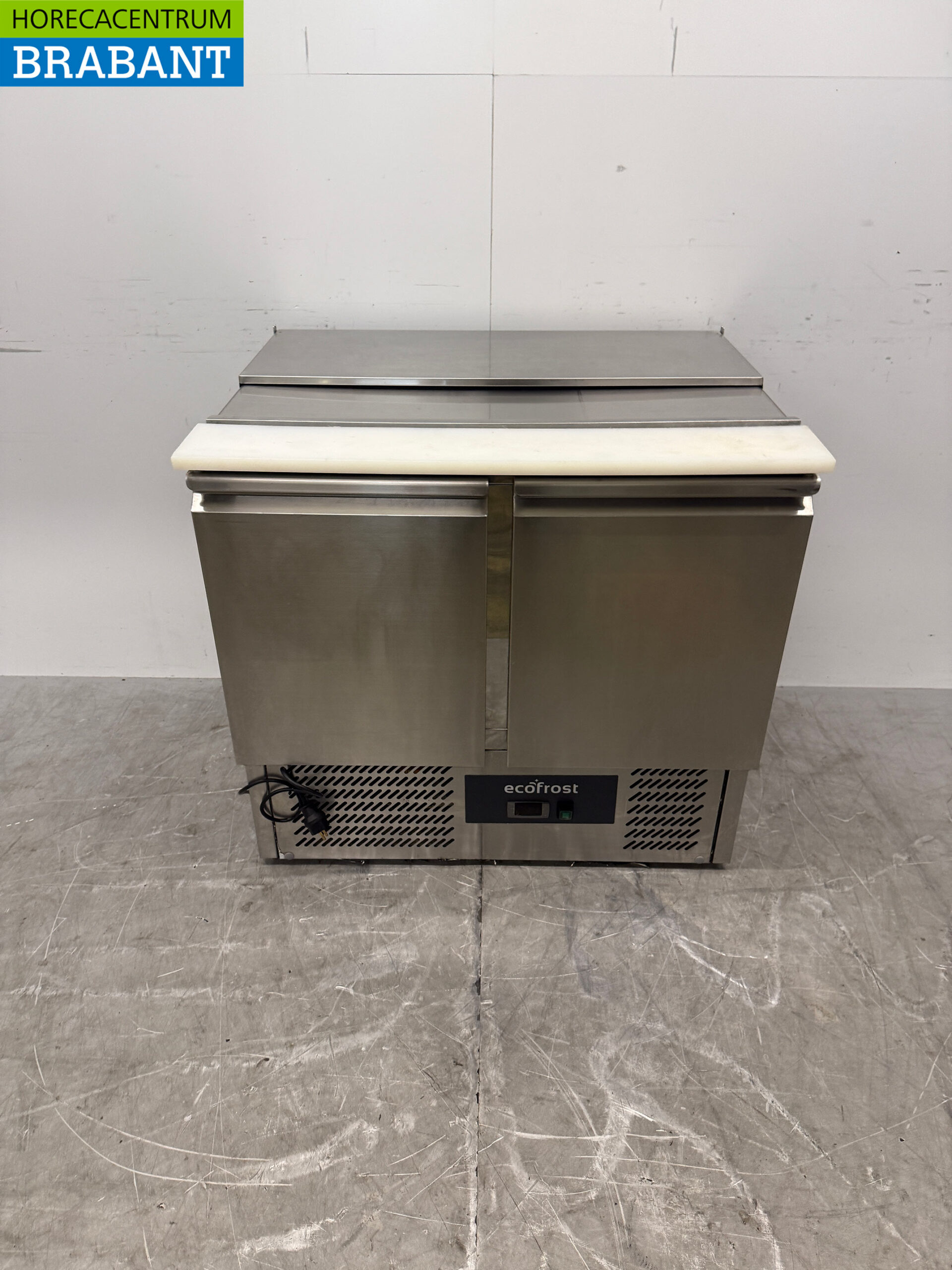 RVS Ecofrost Saladette Koelwerkbank 2 Deuren 90 cm 230V Horeca