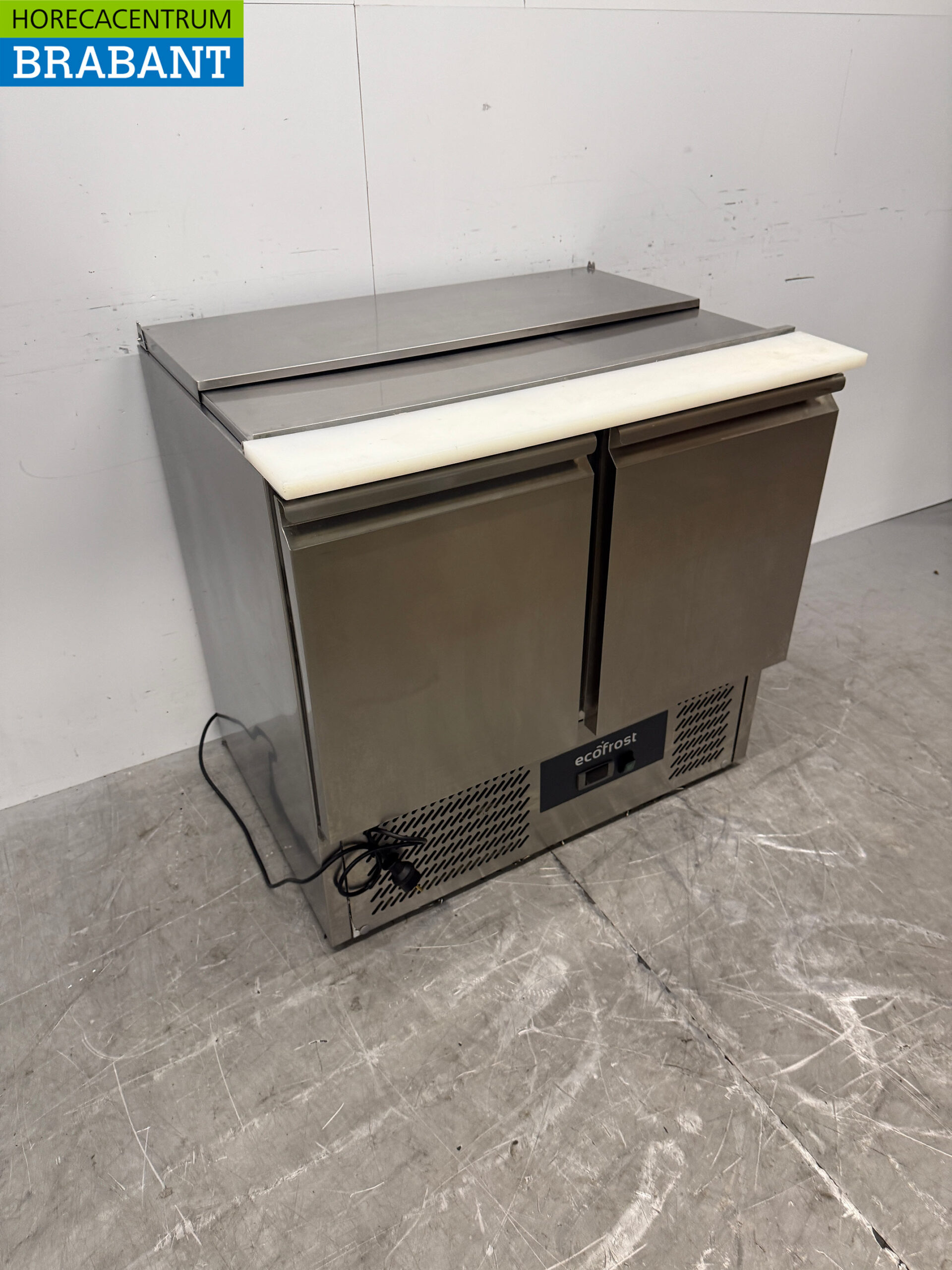 RVS Ecofrost Saladette Koelwerkbank 2 Deuren 90 cm 230V Horeca - Afbeelding 3