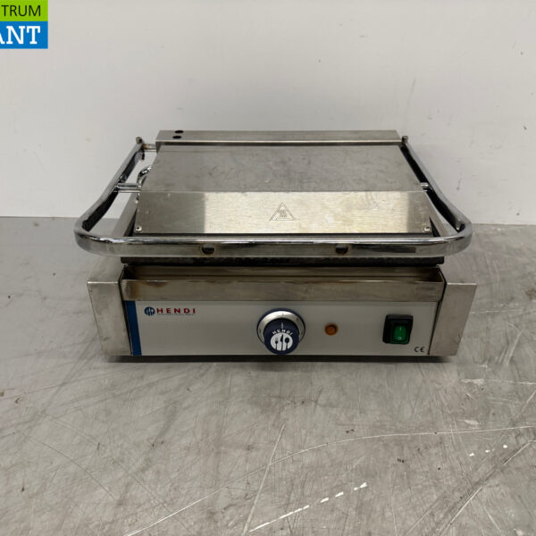 RVS Hendi Contactgrill Paninigrill Geribbeld 230V Horeca