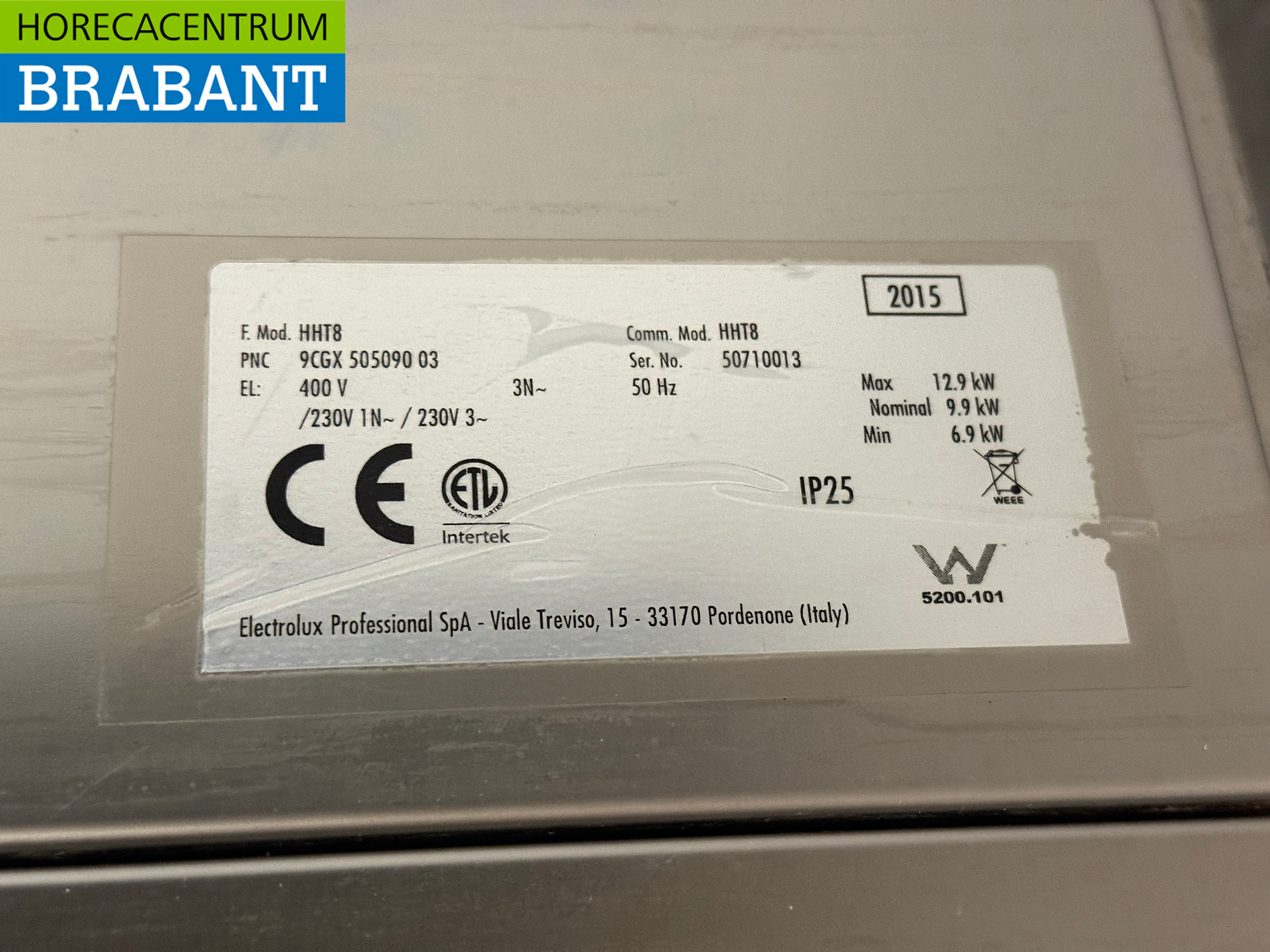 RVS Zanussi HHT8 Doorschuifvaatwasser 400V Horeca - Afbeelding 6