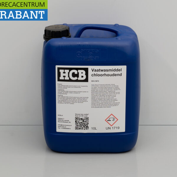 HCB Universele Vaatwasmiddel Zeep Chloorhoudend Reinigingsmiddel voor vaatwassers 10 liter Horeca
