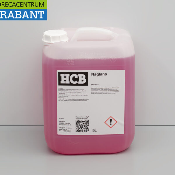 HCB Universeel Naglansmiddel voor vaatwasser en glazenspoelmachine Zeep 10 liter Horeca