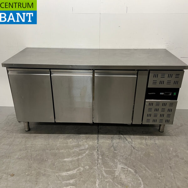 RVS Combisteel Koelwerkbank 3 Deuren 179,5 cm 230V Horeca