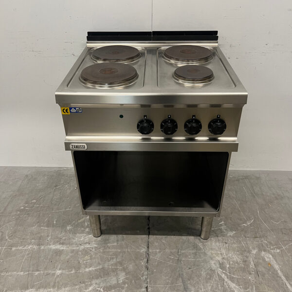RVS Zanussi 4 Pits Elektrisch fornuis 70 cm 400V Horeca