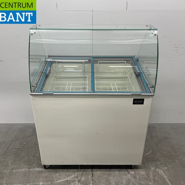 Verrijdbare Combisteel Corsica Schepijsvitrine 6 bakken 230V Horeca