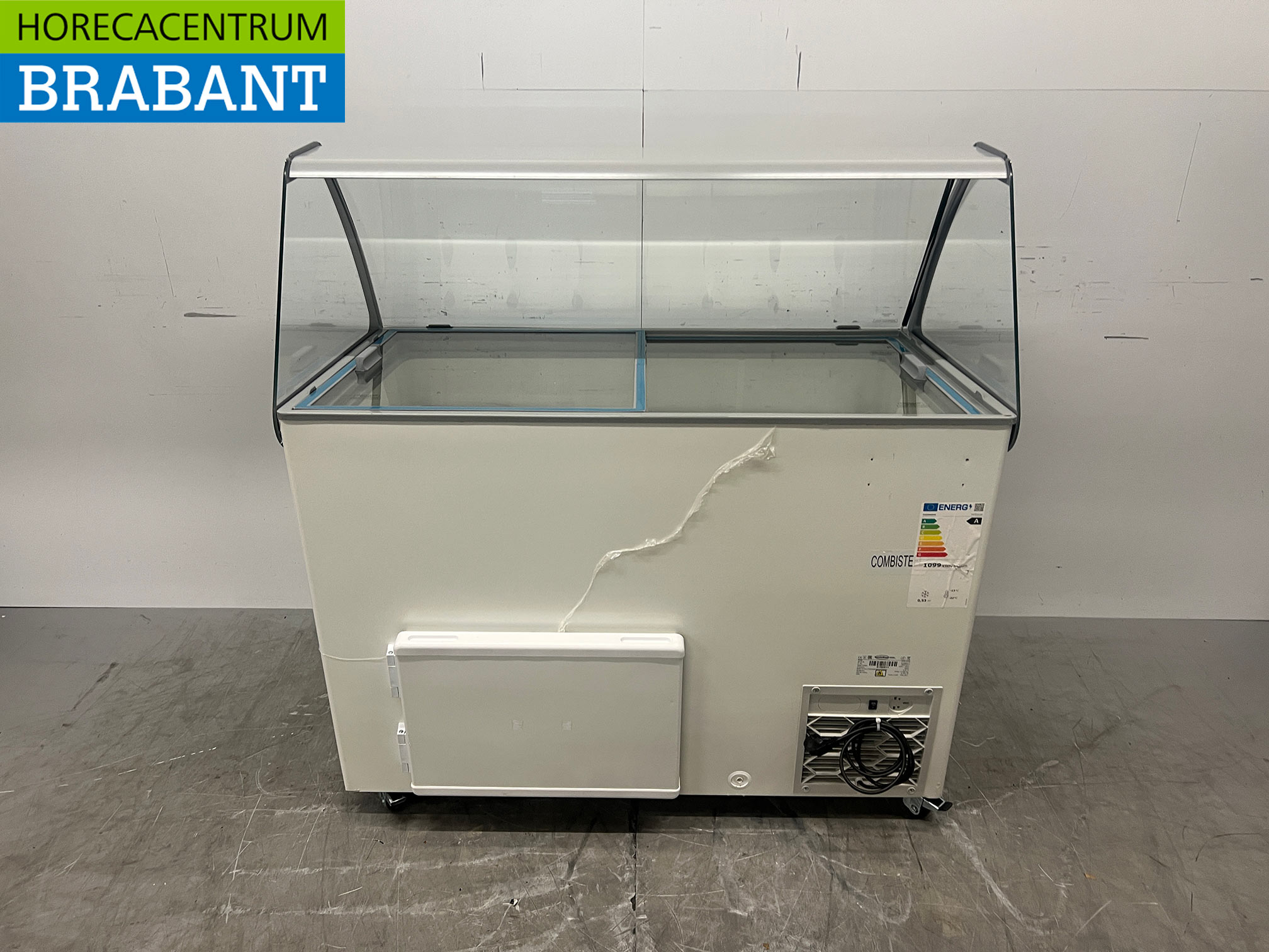 Verrijdbare Combisteel Bali Schepijsvitrine 9 bakken 230V Horeca - Afbeelding 4
