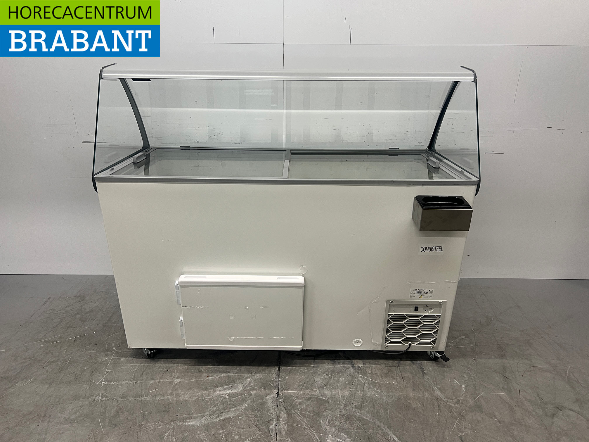 Verrijdbare Combisteel Curacao Schepijsvitrine 10 bakken 230V Horeca - Afbeelding 4