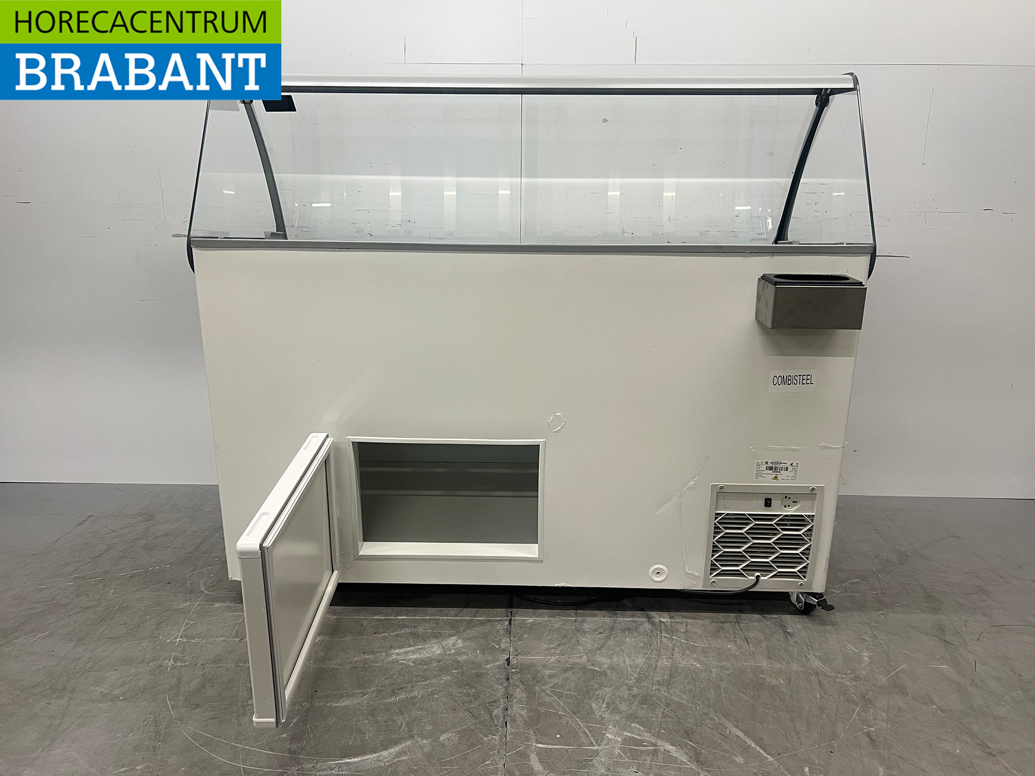 Verrijdbare Combisteel Curacao Schepijsvitrine 10 bakken 230V Horeca - Afbeelding 7