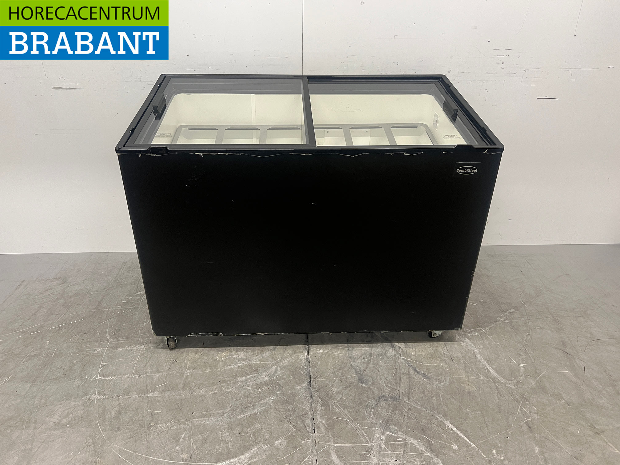 Verrijdbare Combisteel Java Schepijsvitrine 8 bakken 230V Horeca