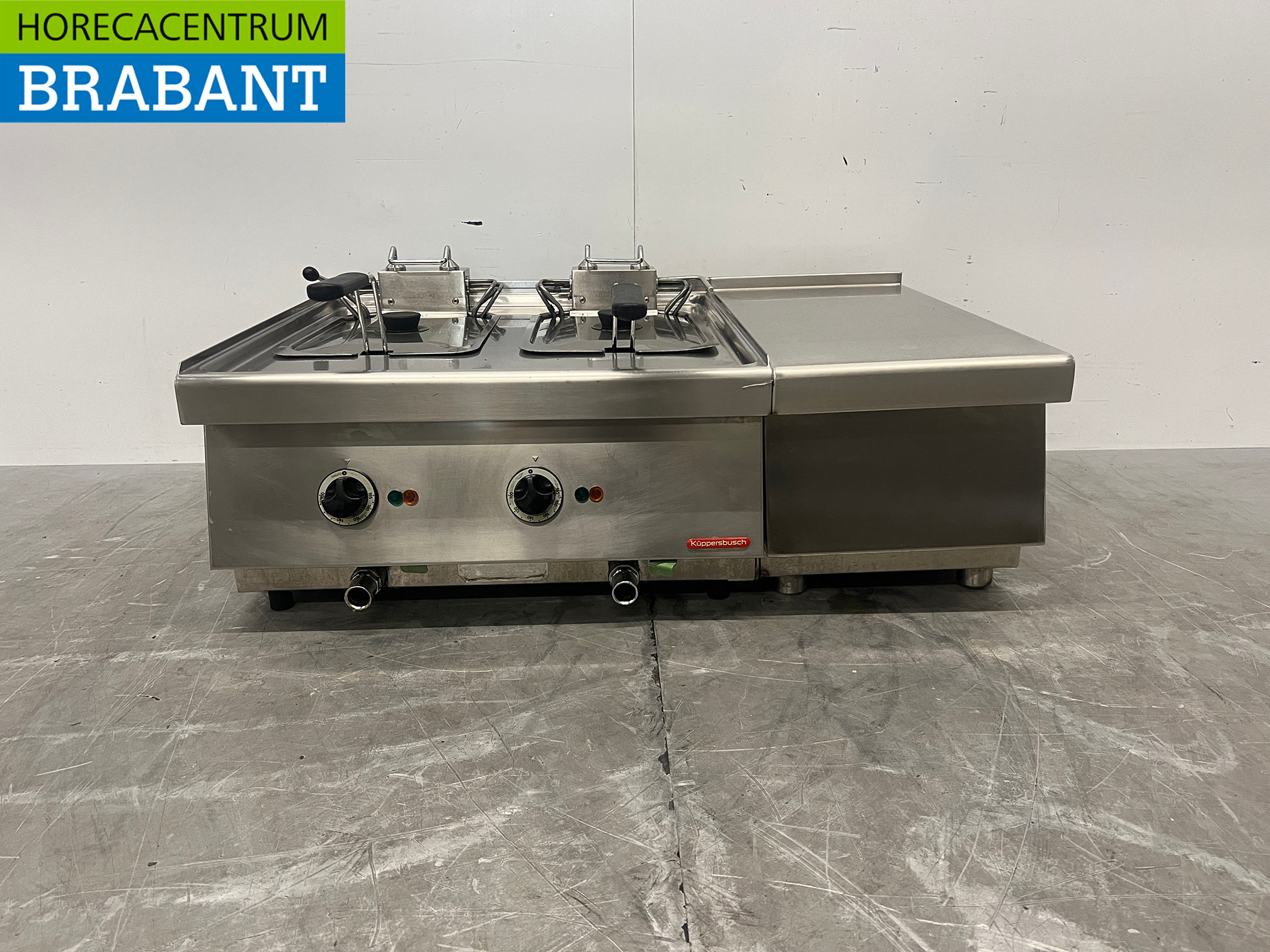RVS Kupperbusch Dubbele Friteuse 2 x 10 liter 2 x 400V Horeca