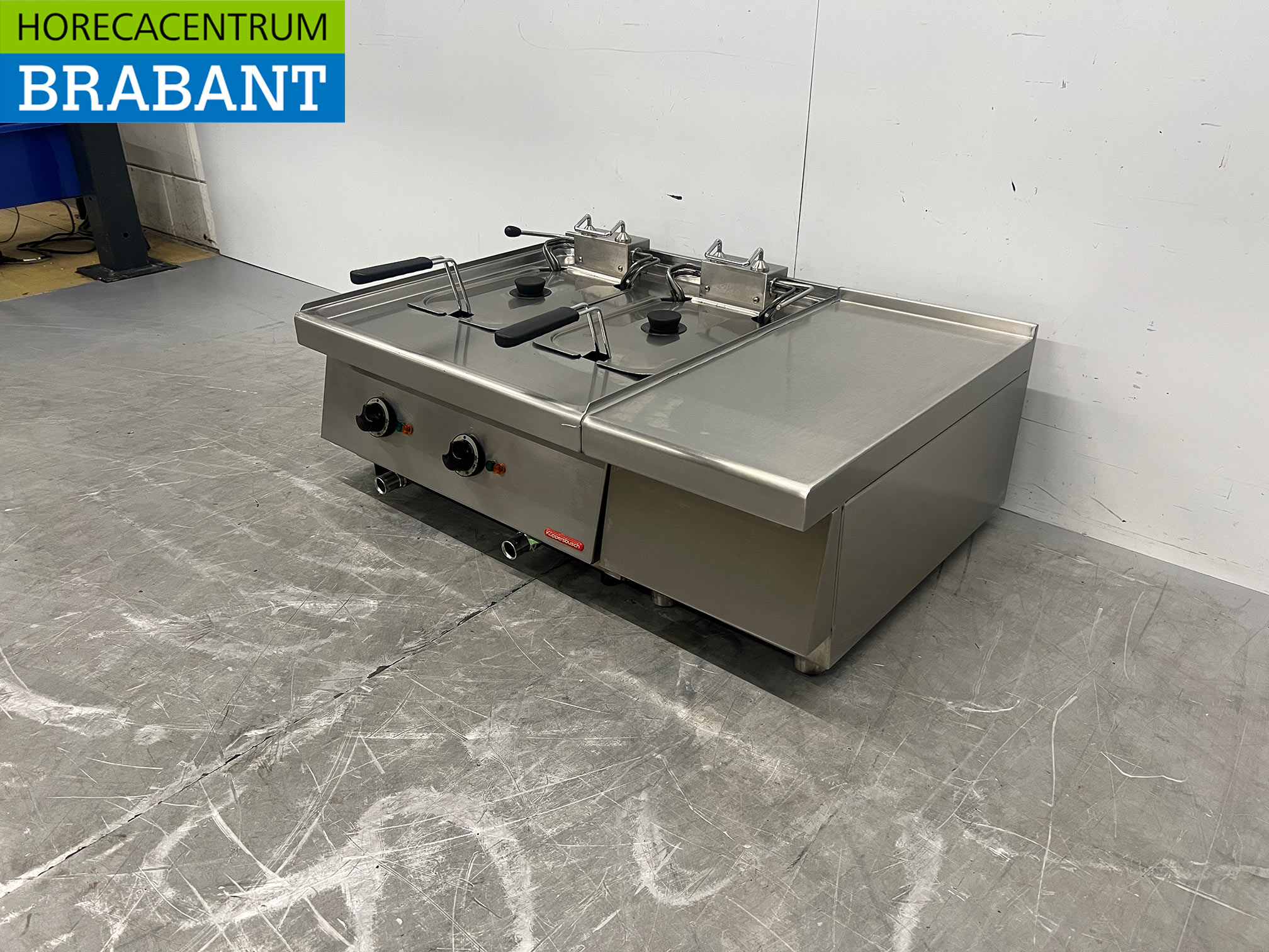 RVS Kupperbusch Dubbele Friteuse 2 x 10 liter 2 x 400V Horeca - Afbeelding 2