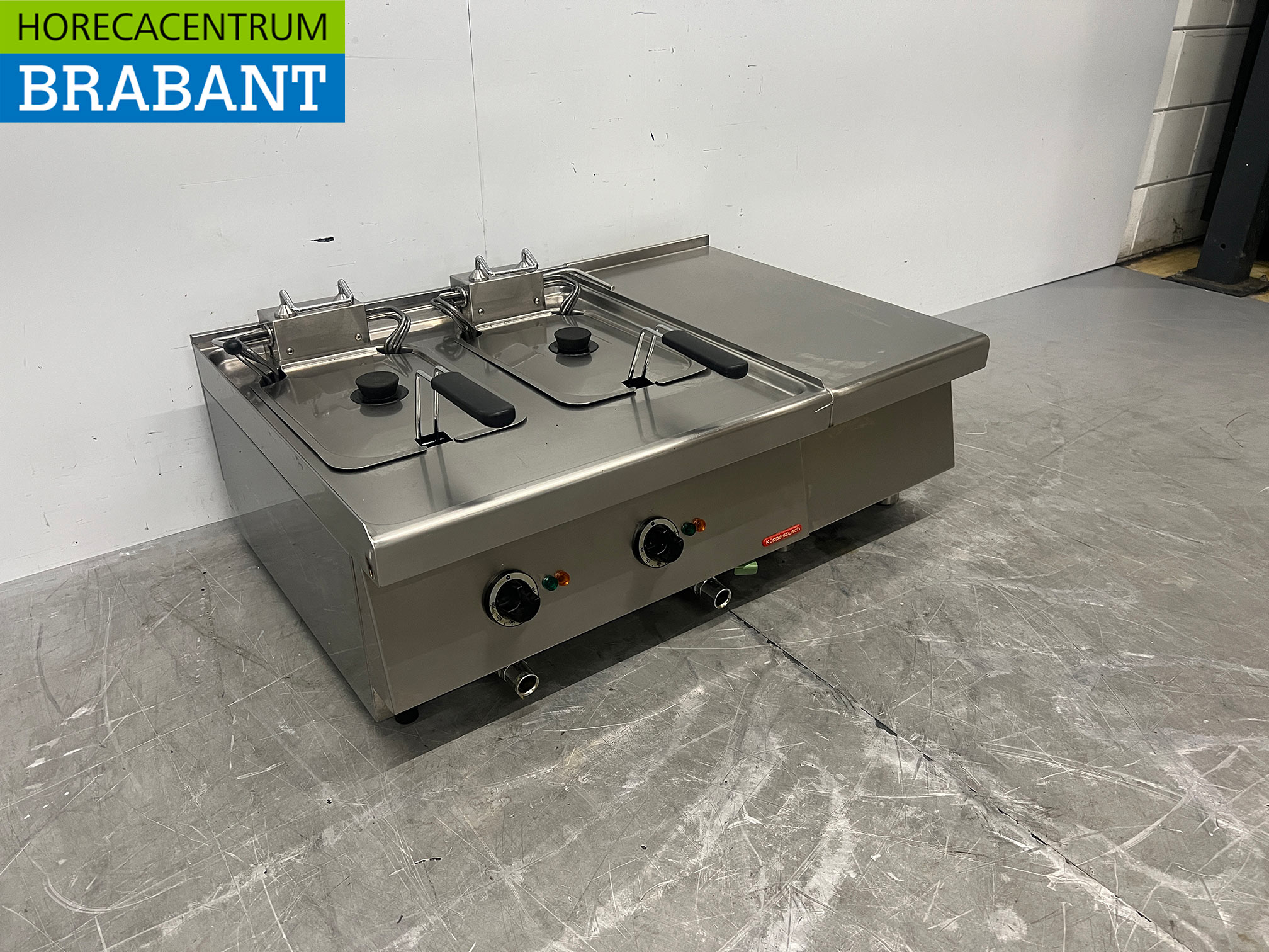 RVS Kupperbusch Dubbele Friteuse 2 x 10 liter 2 x 400V Horeca - Afbeelding 3