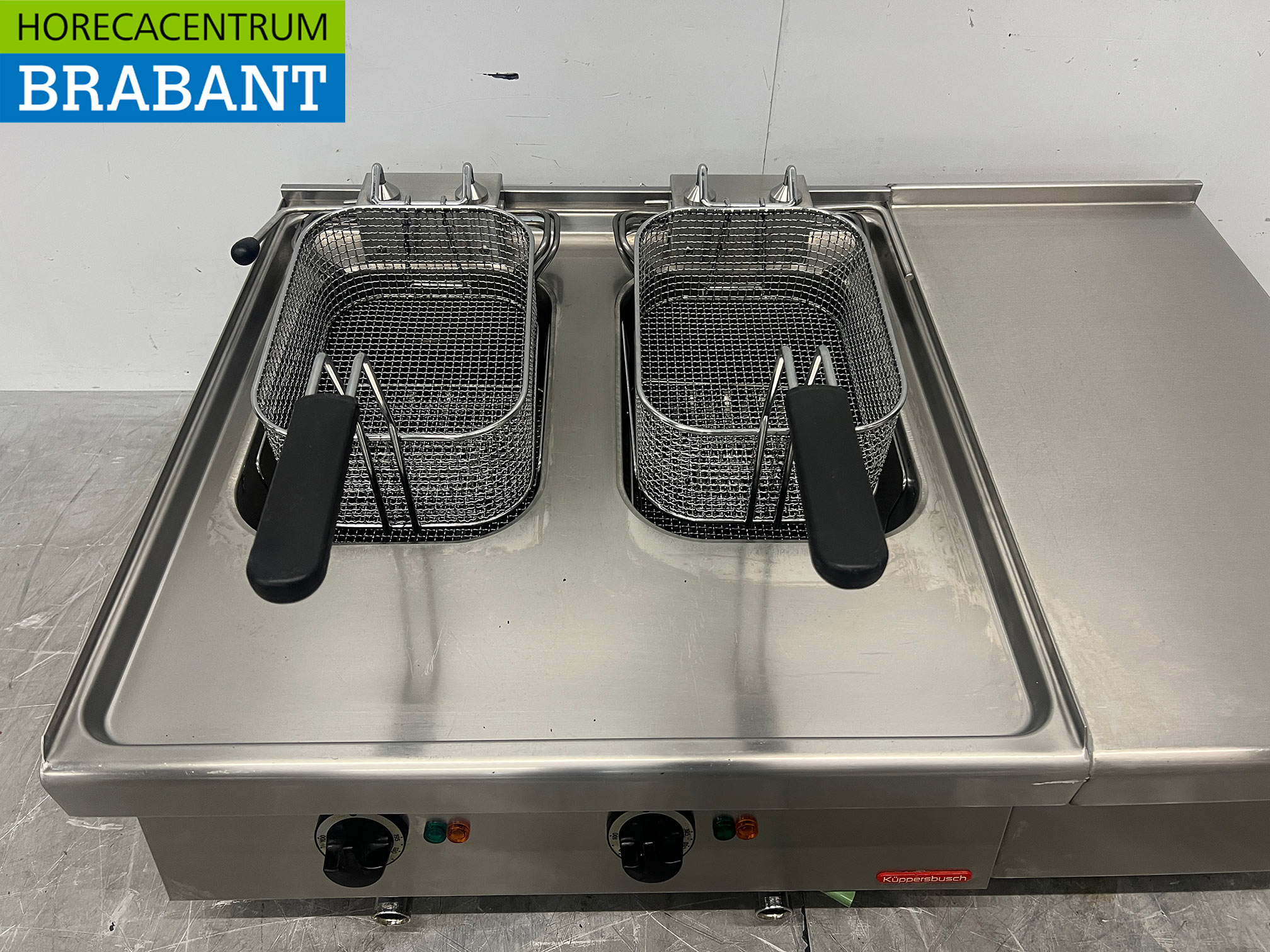 RVS Kupperbusch Dubbele Friteuse 2 x 10 liter 2 x 400V Horeca - Afbeelding 4
